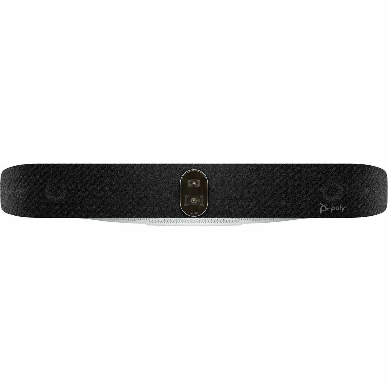 Poly Studio V72 Video Conferencing Camera - 20 Megapixel - USB Type C - TAA Compliant - 4K - 3840 x 2160 Video - 120° Angle - Wall - Network (RJ-45) - AI-powered — frontmaximum