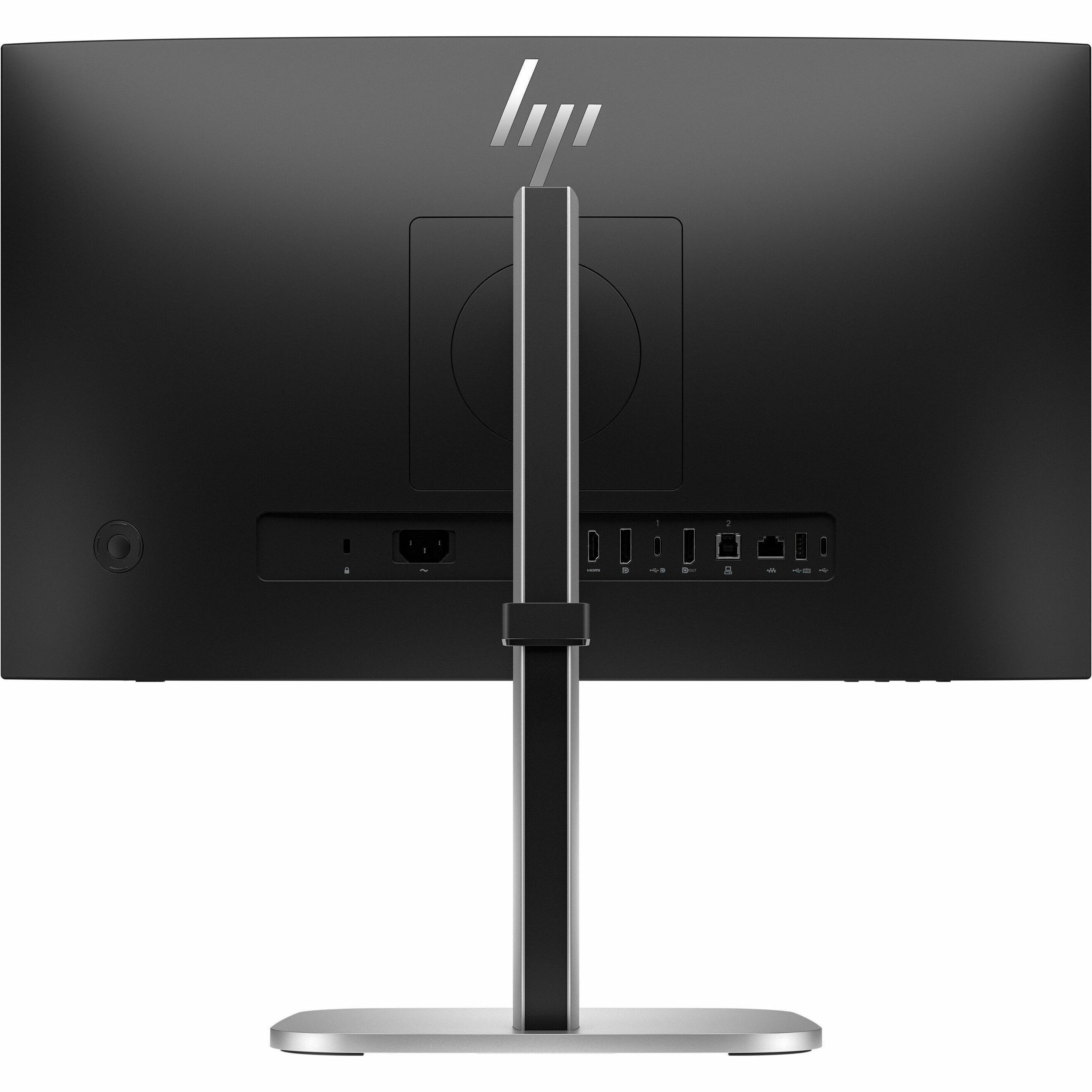 HP 524pm 24" Class Full HD LCD Monitor - 16:9 - 23.8" Viewable - 1920 x 1080 - USB Type-C — rear
