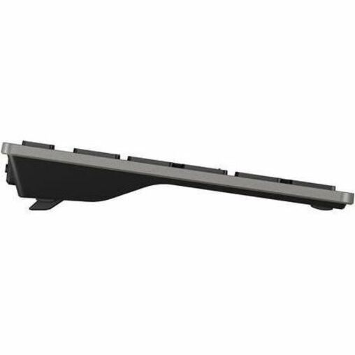 HP 725 Keyboard - Wireless Connectivity - Bluetooth/RF - Full-size - 32.81 ft - 2.40 GHz - USB Type A Interface - CoPilot, Dictation, Lock, Calculator, Multi-device Key Hot Key(s) - Windows 10, Windows 11, macOS, ChromeOS - English (US) - PC - Nightfall Black — rightmaximum