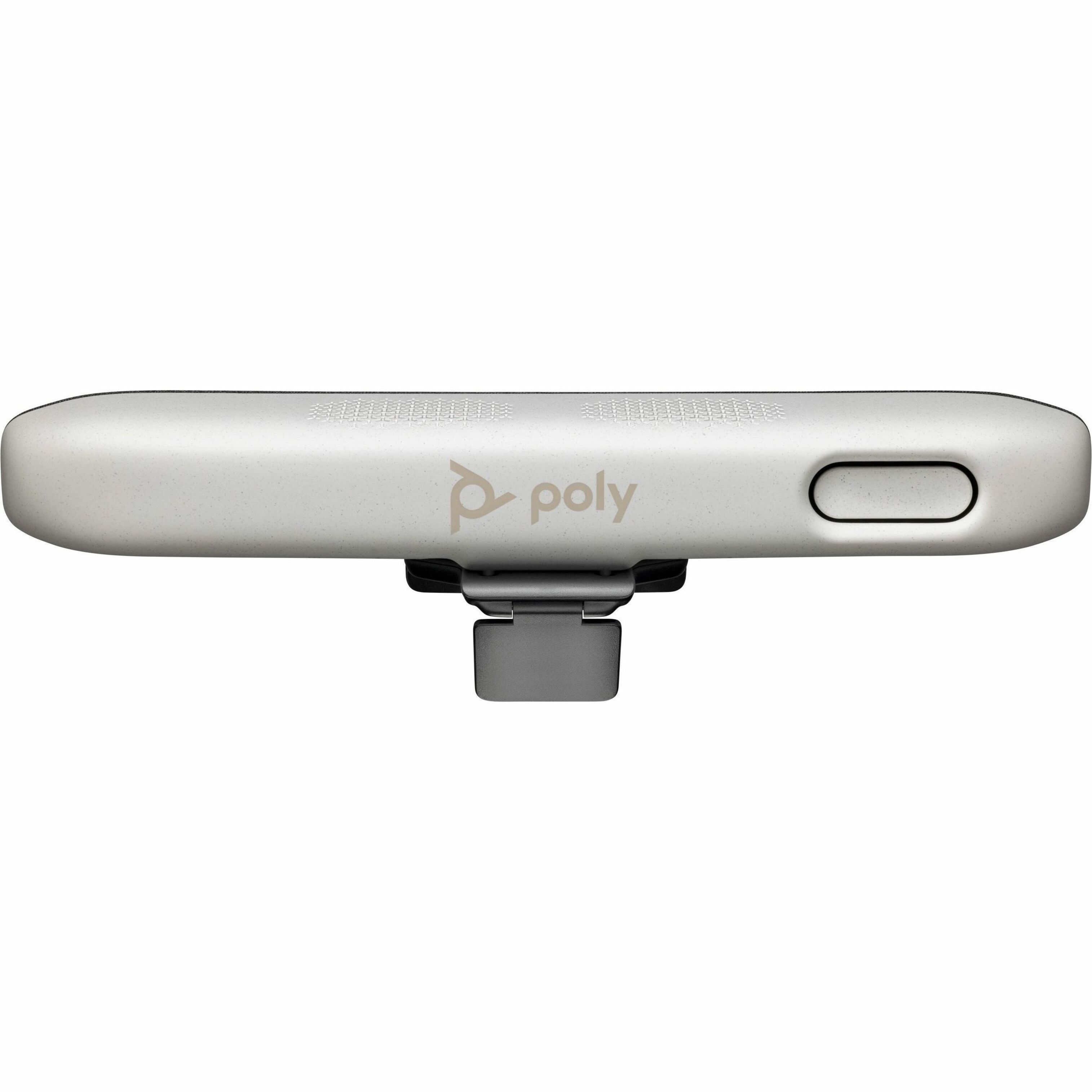 Poly Studio R30 USB Video Bar No Radio GSA/TAA - For Video Conferencing, Audio Conferencing, Meeting Room, Boardroom, Presentation - Small Room Size Supported - 3840 x 2160 Video (Live) - 4K UHD - USB - Wireless LAN - Internal Speaker(s) - TAA Compliant — alternate image1