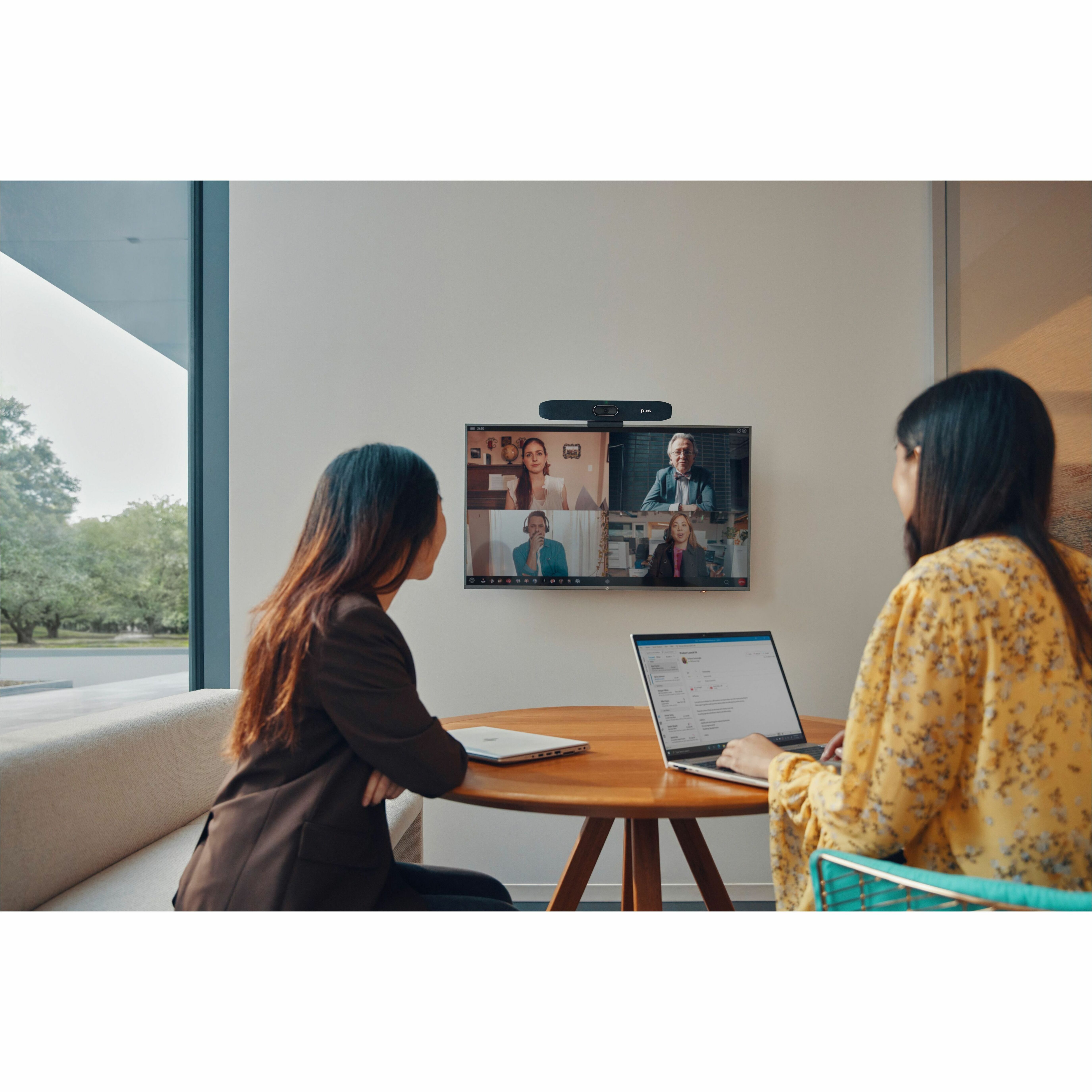 Poly Studio R30 USB Video Bar No Radio GSA/TAA - For Video Conferencing, Audio Conferencing, Meeting Room, Boardroom, Presentation - Small Room Size Supported - 3840 x 2160 Video (Live) - 4K UHD - USB - Wireless LAN - Internal Speaker(s) - TAA Compliant — alternate image6