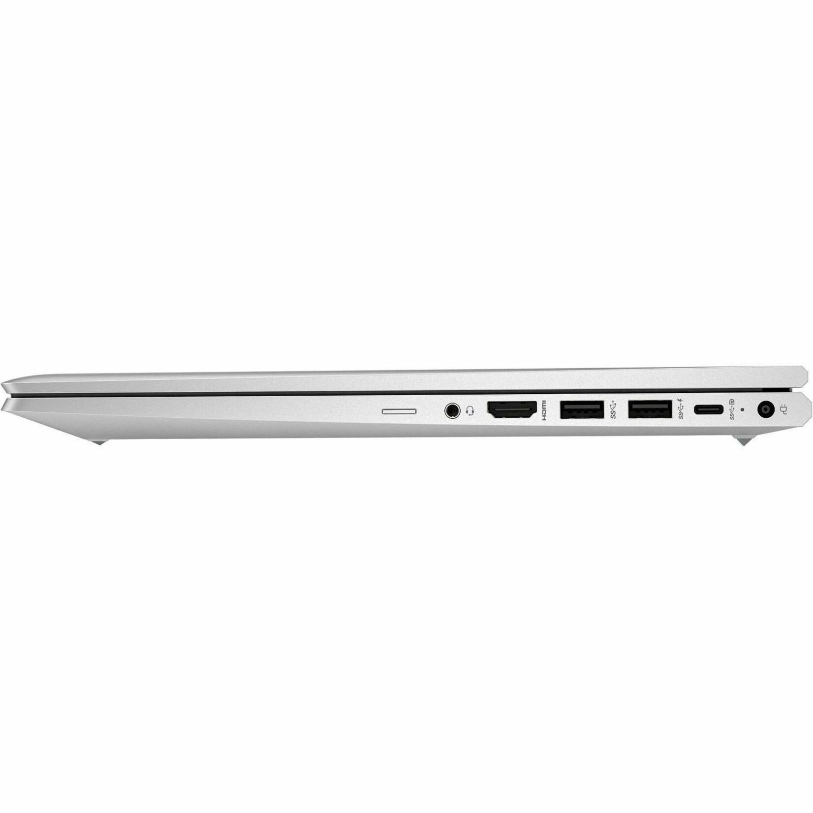 HP ProBook 455 G10 15.6" Notebook - Full HD - 60 Hz - AMD Ryzen 5 7530U - 16 GB - 256 GB SSD - AMD Chip - 1920 x 1080 - In-plane Switching (IPS) Technology - Front Camera/Webcam - IEEE 802.11ax Wireless LAN Standard — leftmaximum