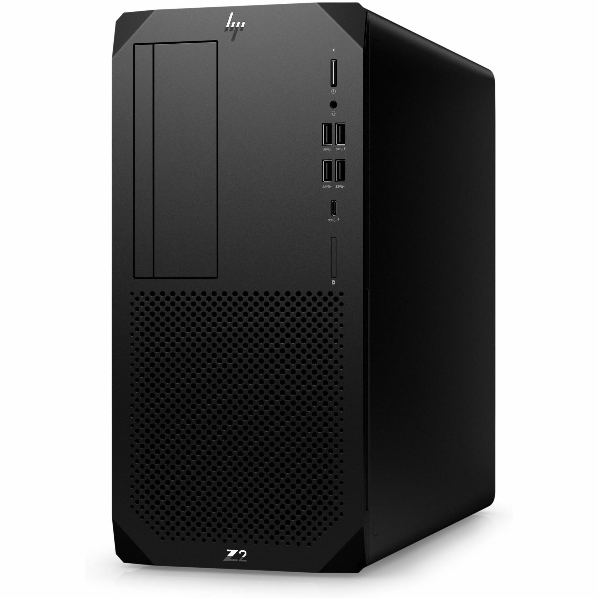HP Z2 G9 Workstation - 1 Core i9 14th Gen i9-14900 - 128 GB - 8 TB HDD - 4 TB SSD - Tower - Black - Intel W680 Chip - Windows 11 Pro - 16 GB Graphics - Serial ATA/600, NVMe Controller - 0, 1 RAID Levels - 10 Gigabit Ethernet — left