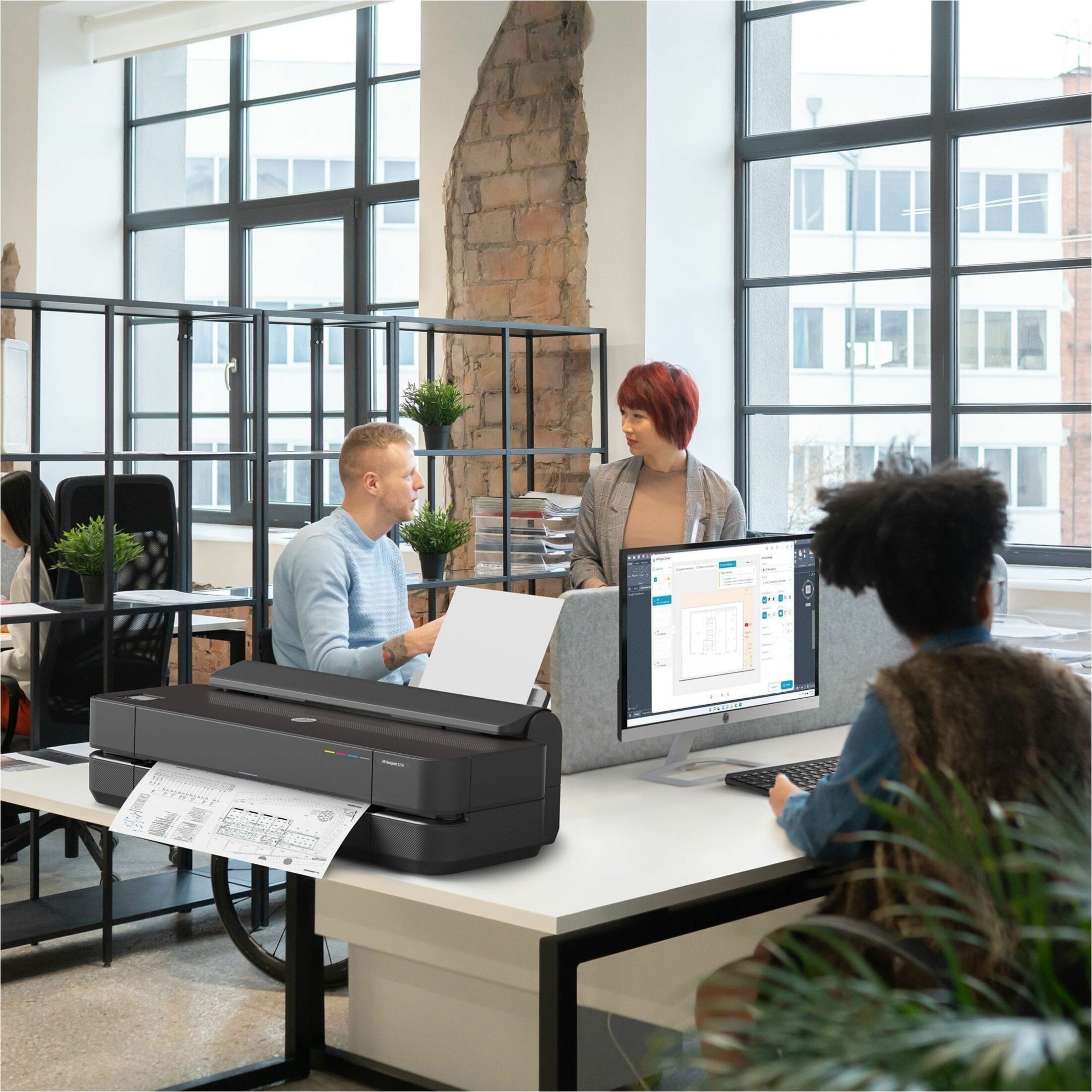 HP Designjet T230 A1 Inkjet Large Format Printer - Includes Printer - 24" Print Width - Color - 35 Second Color Speed - 2400 x 2400 dpi - 500 MB - USB - Ethernet - Wireless LAN - Wi-Fi Direct — life style