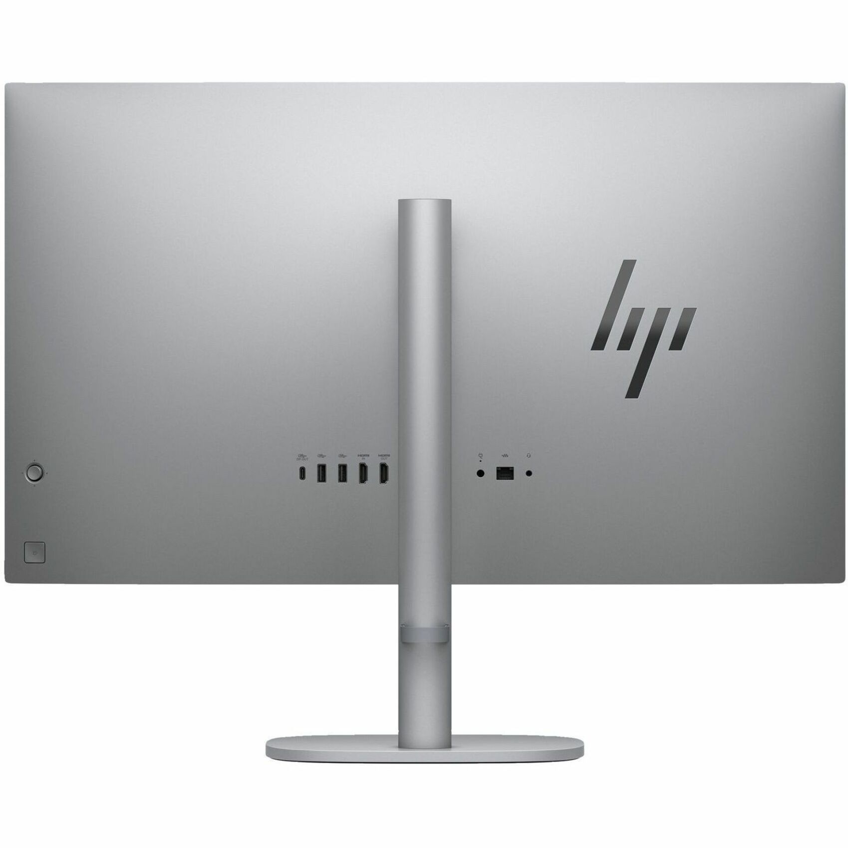 HP OmniStudio X 27-cs0000 27-cs0019 All-in-One Computer - Intel Core Ultra 7 155H - 16 GB - 1 TB SSD - 27" Full HD - Desktop - Meteor Silver - Intel Chip - 1920 x 1080 - Windows 11 Home - Intel Arc Graphics DDR5 SDRAM - IEEE 802.11ax Wireless LAN - 180 W — rear