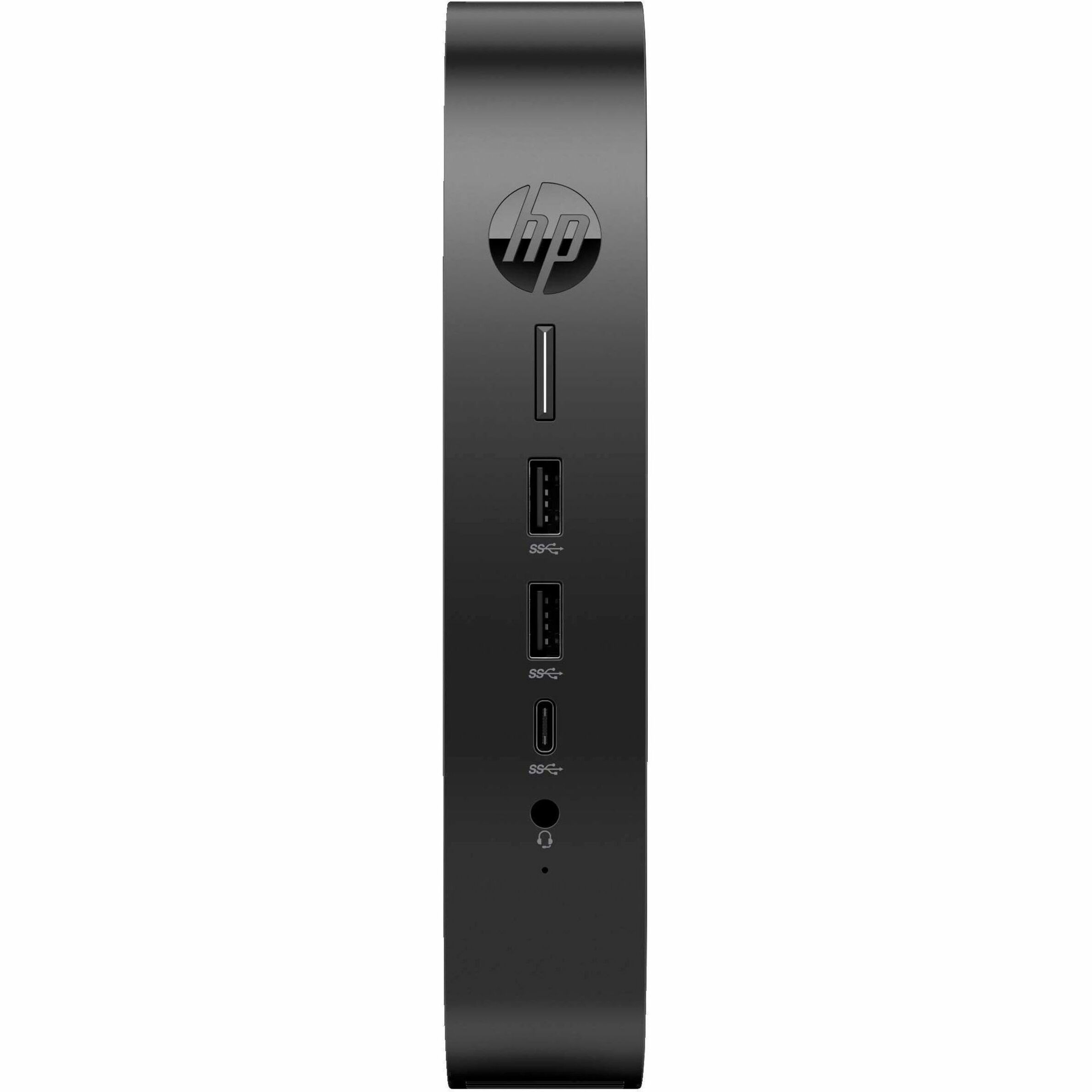 HP Elite t655 Thin Client - AMD Ryzen Embedded R2314 Quad-core (4 Core) 2.10 GHz - TAA Compliant - AMD Chip - 8 GB RAM DDR4 SDRAM - 256 GB SSD - AMD - Gigabit Ethernet - Windows 11 IoT Enterprise LTSC 2024English) - DisplayPort - Network (RJ-45) - 7 Total USB Port(s) - 2 USB 2.0 Port(s) - USB Type-C - English Keyboard - 45 W — front