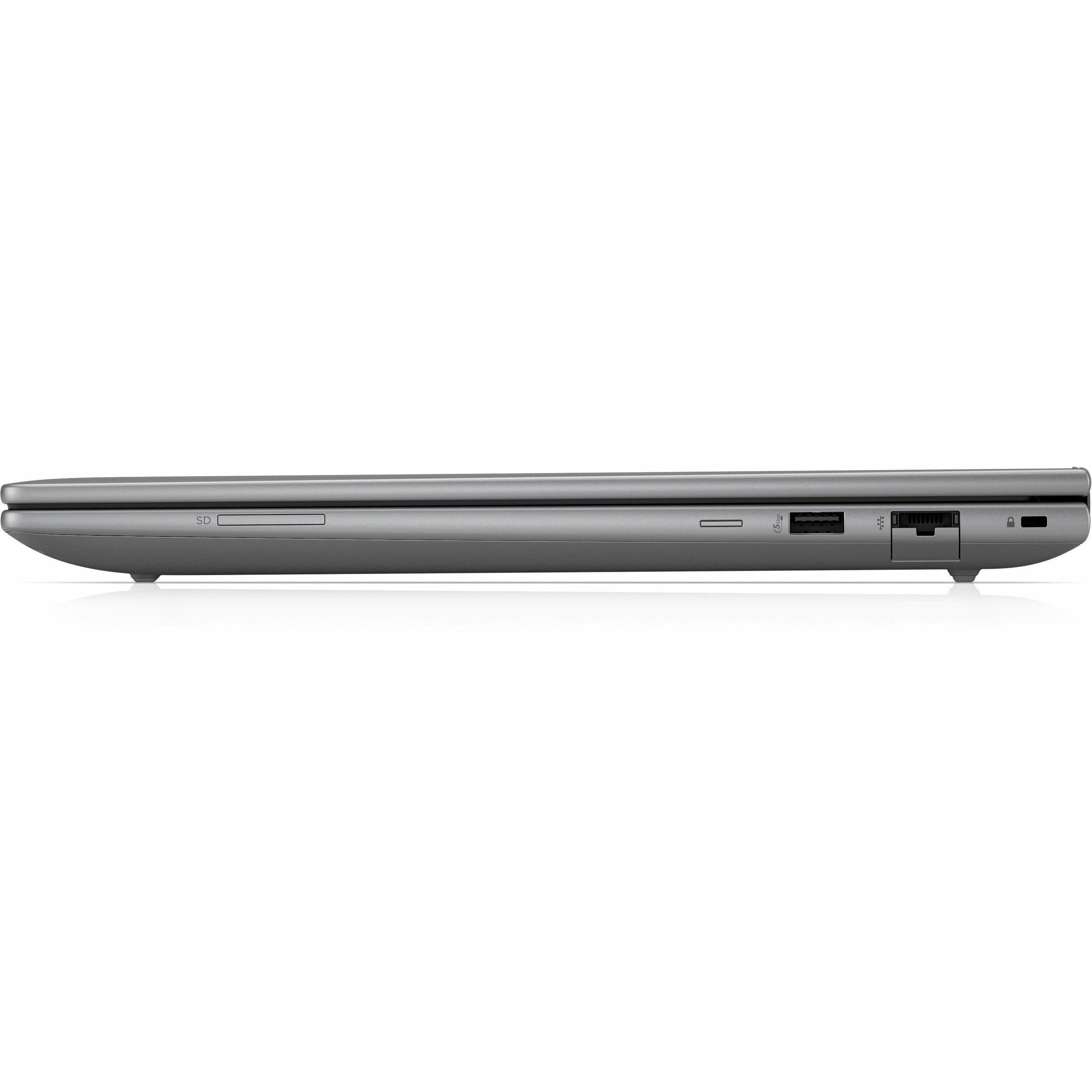 HP ZBook Power G11 A 16" Mobile Workstation - WUXGA - 60 Hz - AMD Ryzen 7 8845HS - 32 GB - 512 GB SSD - AMD Chip - 1920 x 1200 - Windows 11 Home - AMD Radeon 780M Graphics - In-plane Switching (IPS) Technology, Eyesafe - 18 Hours Battery Run Time - IEEE 802.11ax Wireless LAN Standard — left