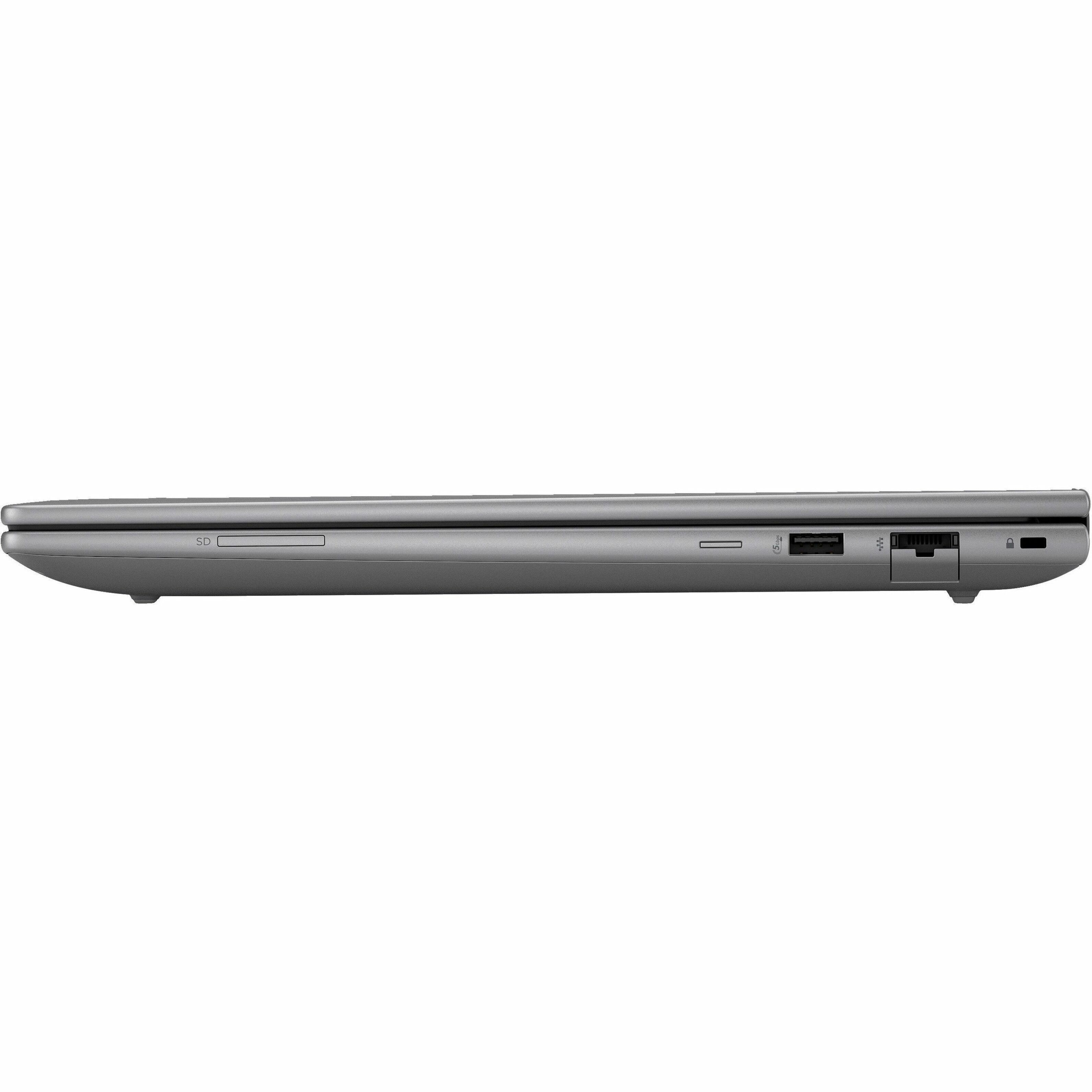 HP ZBook Power G11 16" Mobile Workstation - 4G - WQXGA - 120 Hz - Intel Core Ultra 9 185H - vPro Technology - 64 GB - 2 TB SSD - Intel Chip - LTE-Advanced Pro, HSPA+, DC-HSPA+, UMTS - 2560 x 1600 - Windows 11 Pro - NVIDIA RTX 2000 Ada with 8 GB, Intel Arc Graphics - In-plane Switching (IPS) Technology, Eyesafe - Front Camera/Webcam - IEEE 802.11ax Wireless LAN Standard — leftmaximum