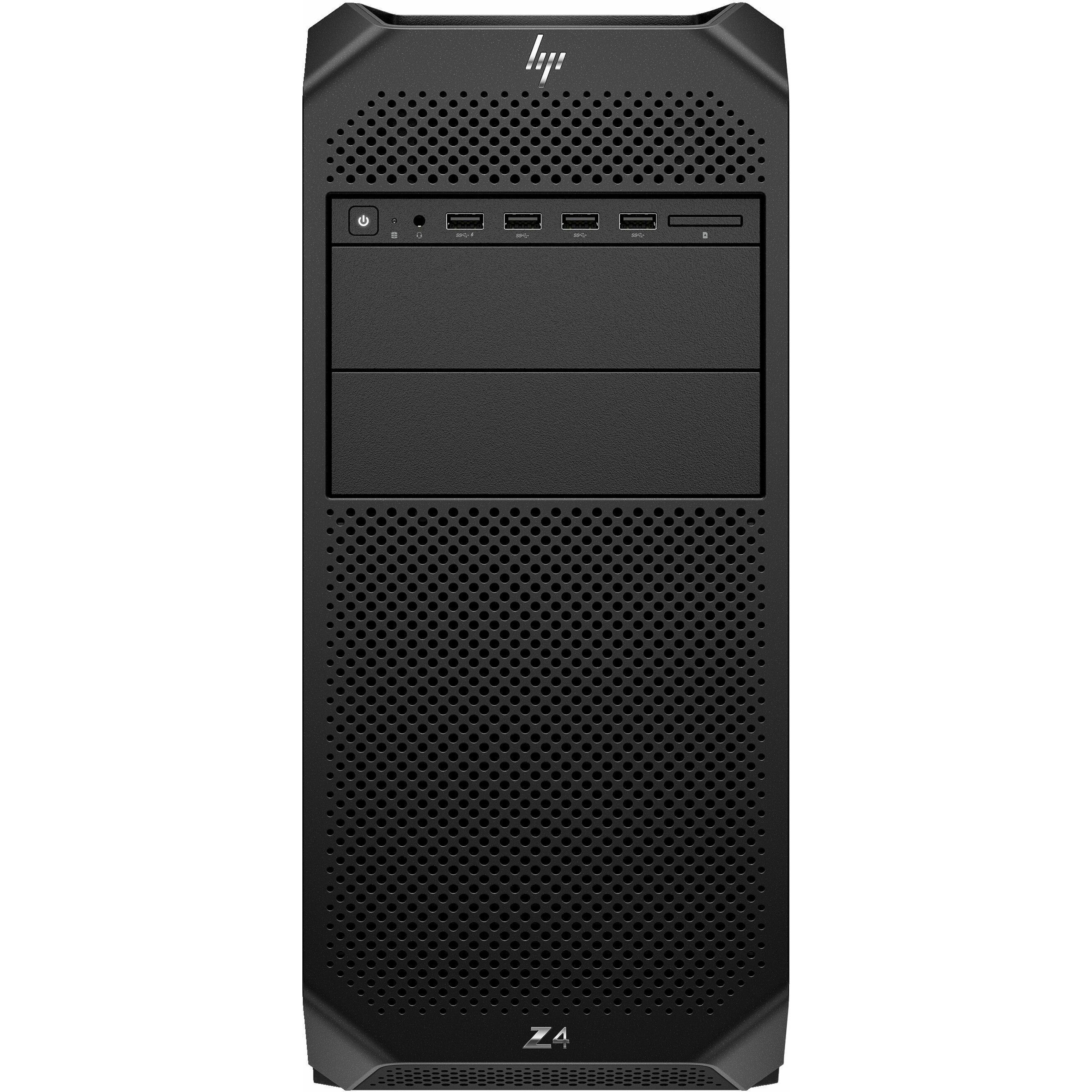 HP Z4 G5 Workstation - 1 x Intel Xeon w7-2495X - 128 GB - 8 TB HDD - 2 TB SSD - Tower - Black - Intel W790 Chip - Windows 11 Pro - NVIDIA 16 GB Graphics - Serial ATA/600, NVMe Controller - 0, 1, 5, 10 RAID Levels - Gigabit Ethernet - Wireless LAN