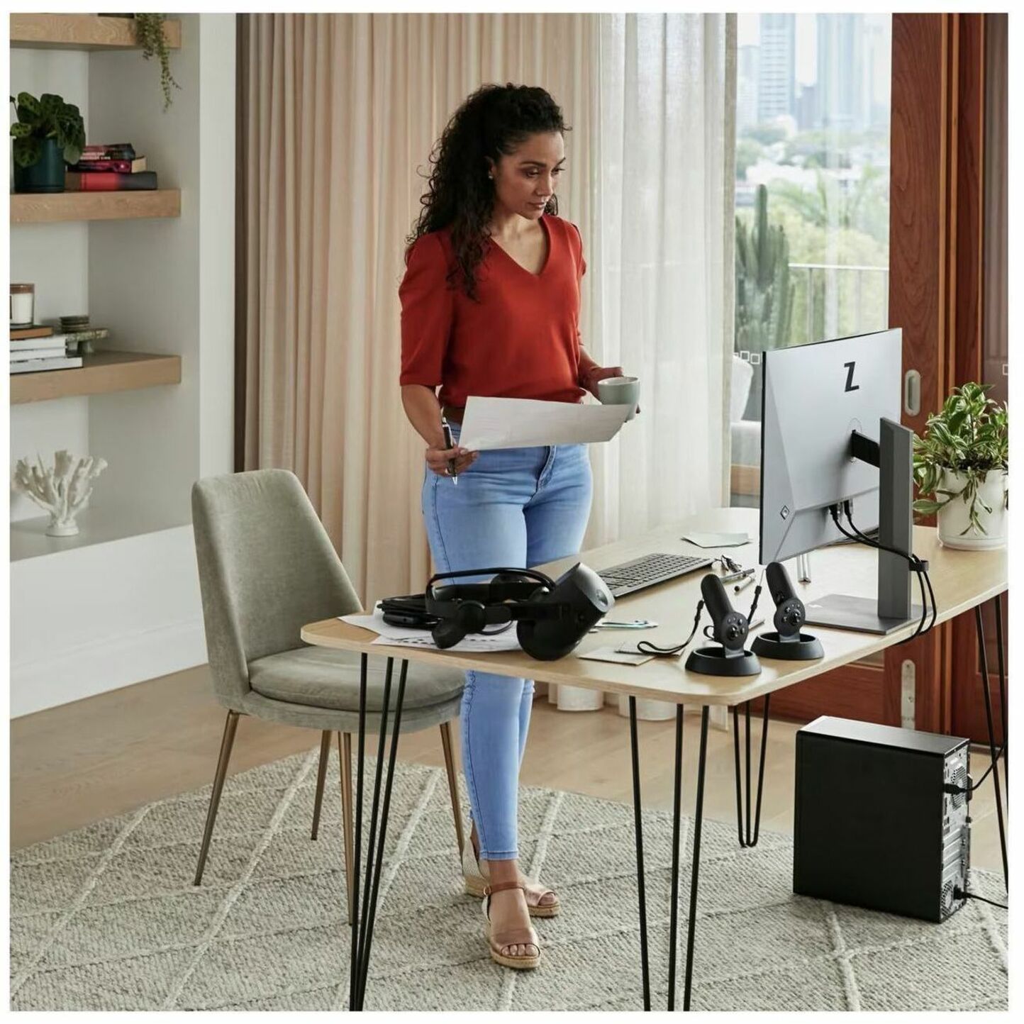 HP Elite 600 G9 Desktop Computer - Intel Core i7 13th Gen i7-13700 - 32 GB - 512 GB SSD - Tower - Intel Q670 Chip - Windows 11 Pro - NVIDIA GeForce RTX 3050 8 GB GDDR6 - DVD-Writer - IEEE 802.11ax Wireless LAN — alternate image2