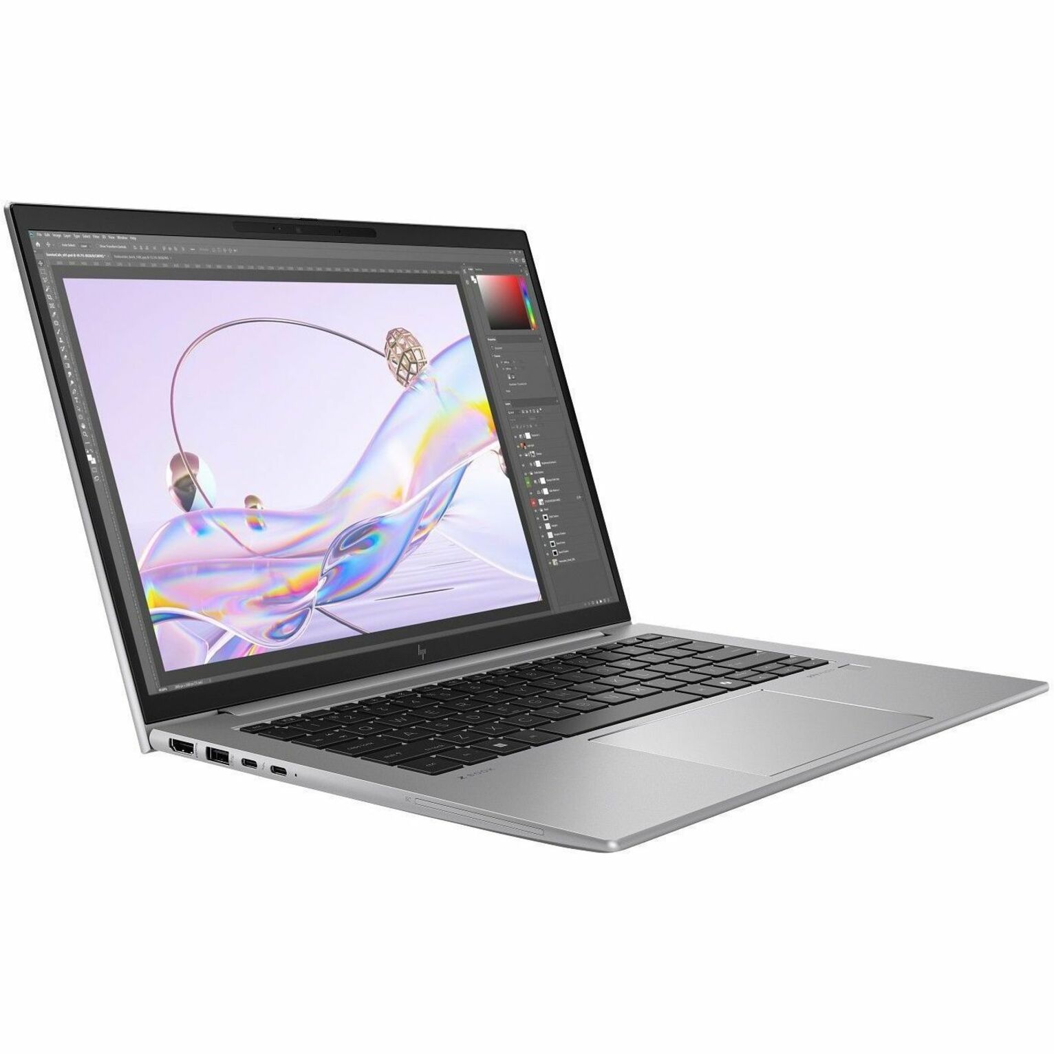 HP ZBook Firefly G11 A 14" Mobile Workstation - 5G - WUXGA - 60 Hz - AMD Ryzen 9 8945HS - 64 GB - 2 TB SSD - AMD Chip - LTE - 1920 x 1200 - AMD - In-plane Switching (IPS) Technology - Front Camera/Webcam - IEEE 802.11ax Wireless LAN Standard — alternate image2