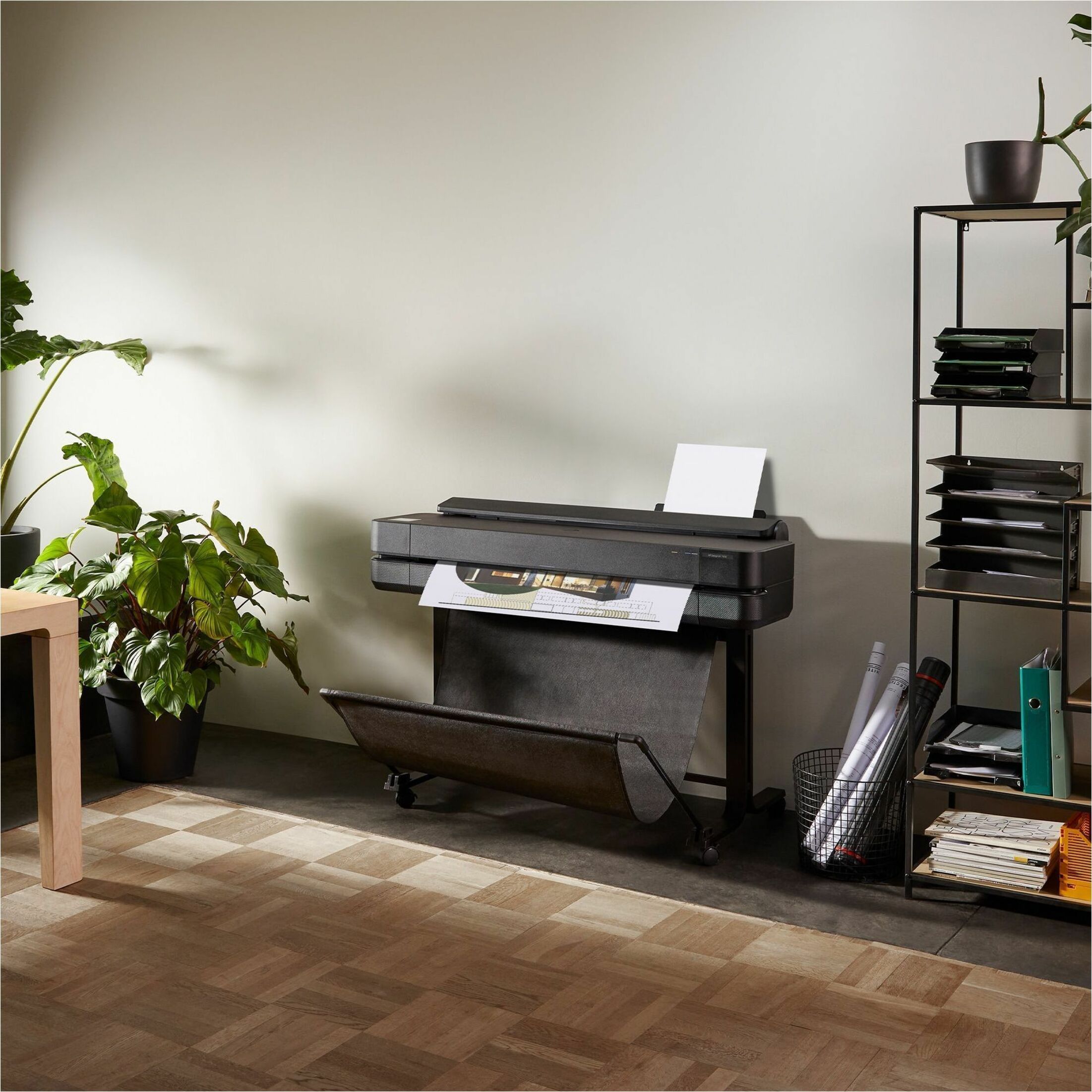 HP Designjet T650 A0 Inkjet Large Format Printer - Includes Printer - 24" Print Width - Color - TAA Compliant - 25 Second Color Speed - 2400 x 1200 dpi - 1 GB - USB - Ethernet - Wireless LAN - Wi-Fi Direct - Printer Stand Included — life style