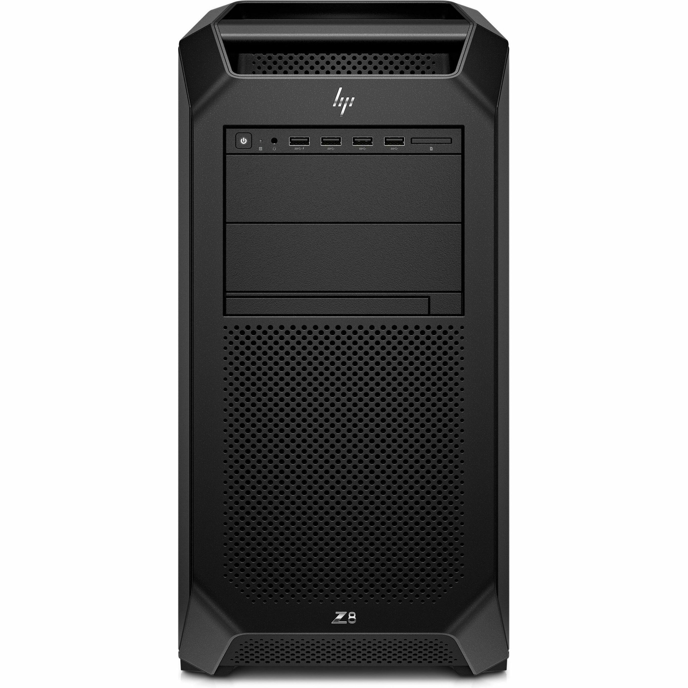 HP Z8 G5 Workstation - Xeon 5420+ - 1 TB - Tower - Black - Intel C741 Chip - Serial ATA/600 Controller - 0, 1, 5, 10 RAID Levels - Gigabit Ethernet — front