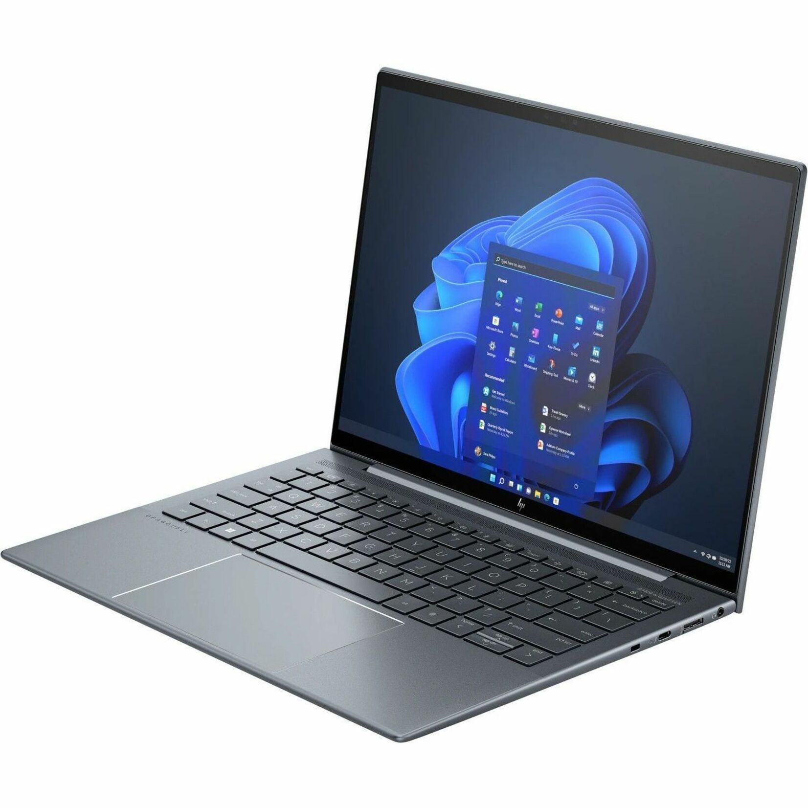 HP Elite Dragonfly G4 13.5" Touchscreen Notebook - WUXGA+ - 60 Hz - Intel Core i7 13th Gen i7-1355U - vPro Technology - Intel Evo Platform - 16 GB - 1 TB SSD - Spanish Keyboard - Slate Blue - Intel Chip - 1920 x 1280 - Windows 11 Pro - Intel Iris Xe Graphics - In-plane Switching (IPS) Technology - Front Camera/Webcam - IEEE 802.11ax Wireless LAN Standard — alternate image1