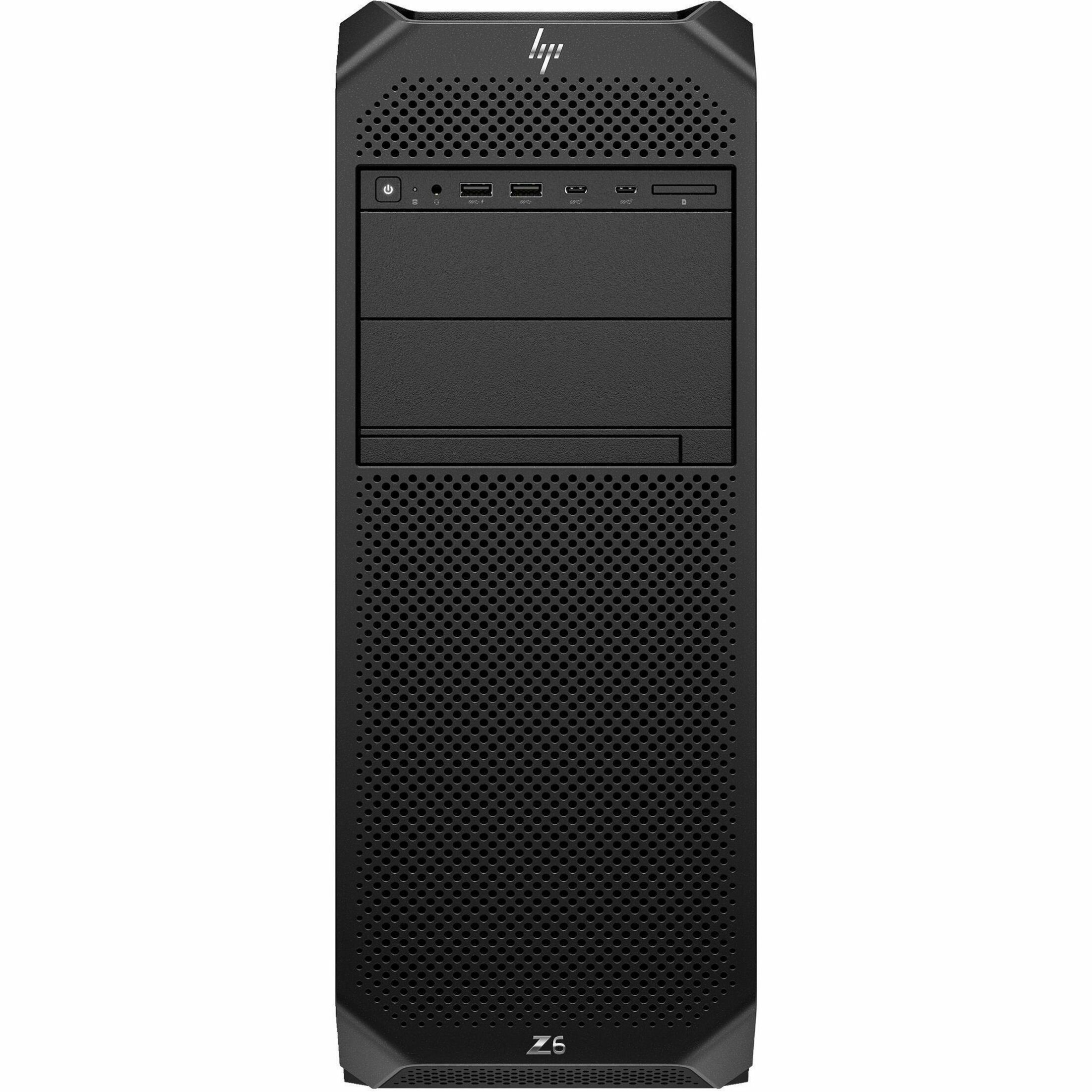HP Z6 G5 Workstation - 1 Xeon w5-3425 - 32 GB - 1 TB SSD - Tower - Black - Intel W790 Chip - Windows 11 Pro - 16 GB Graphics - Serial ATA/600, NVMe Controller - 0, 1, 5, 10 RAID Levels - Gigabit Ethernet — frontmaximum