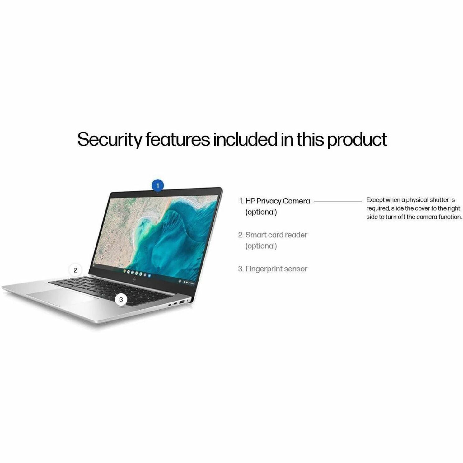 HP Elite c640 G3 Chromebook Enterprise 14" Chromebook - 60 Hz - Intel Core i5 12th Gen i5-1245U - 8 GB - 256 GB SSD - Intel Chip - Intel - IEEE 802.11ax Wireless LAN Standard — alternate image10