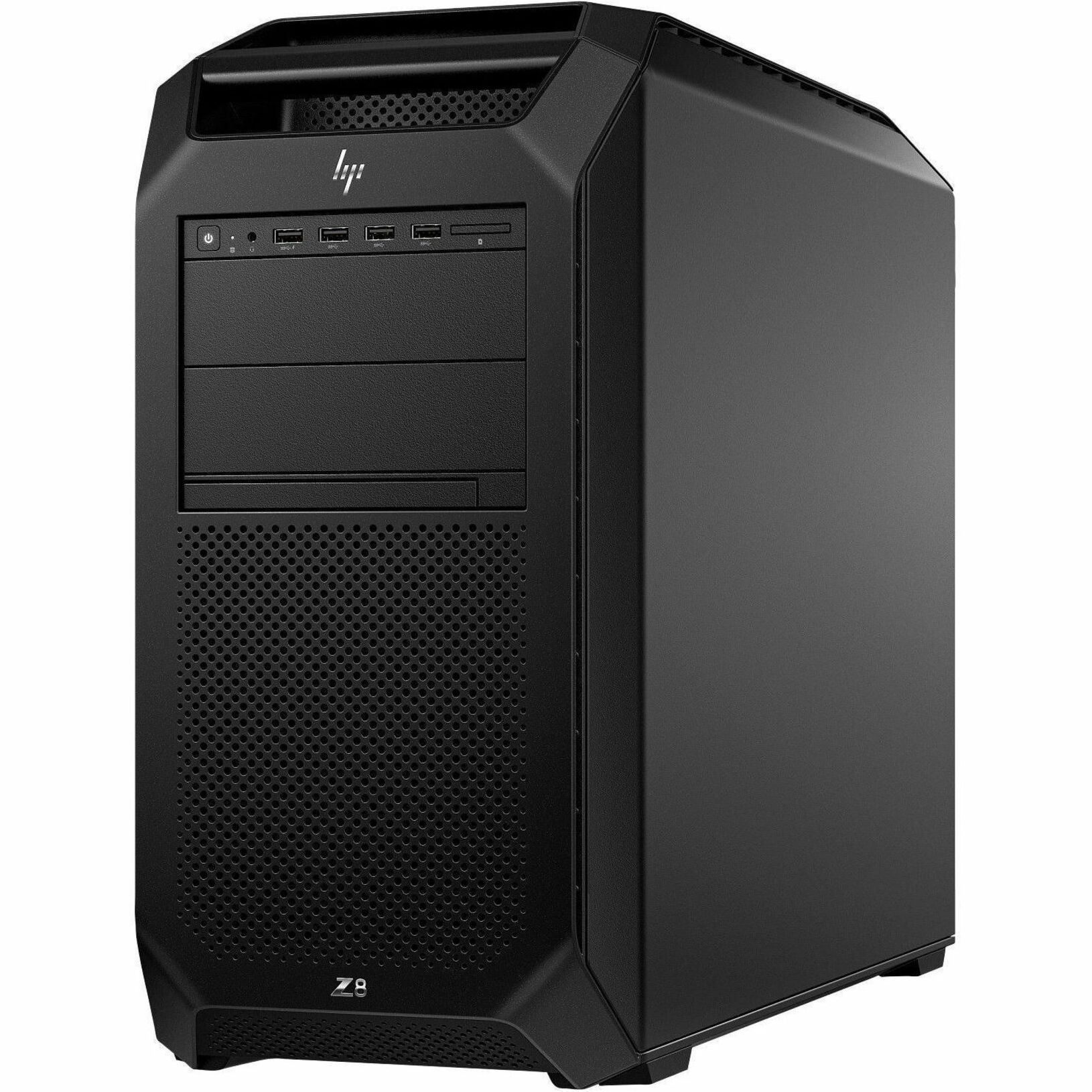 HP Z8 G5 Workstation - Intel Xeon Gold 4th Gen 6448Y - 512 GB - Tower - Black - Intel C741 Chip - NVMe, Serial ATA/600 Controller - 0, 1, 5, 10 RAID Levels - Gigabit Ethernet — leftmaximum