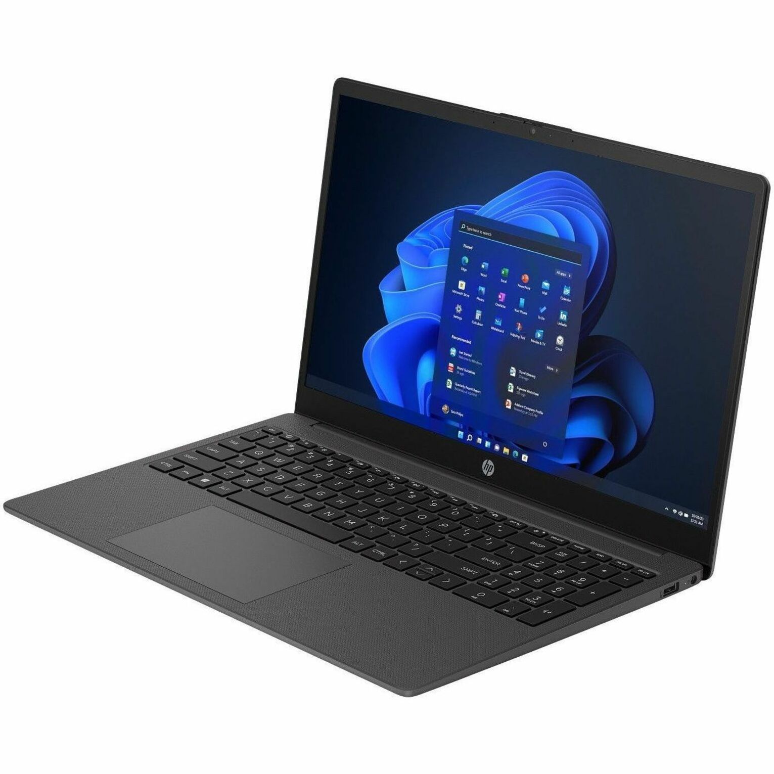 HP 250 G10 15.6" Notebook - HD - Intel Core i5 13th Gen i5-1334U - vPro Technology - 16 GB - 512 GB SSD - Dark Ash Silver - Intel Chip - 1366 x 768 - Windows 11 Pro - Intel Iris X? Graphics - Front Camera/Webcam - IEEE 802.11ax Wireless LAN Standard — alternate image4