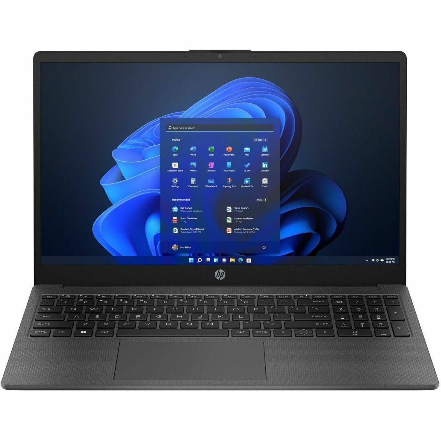 HP 250 G10 15.6" Notebook - HD - Intel Core i5 13th Gen i5-1334U - vPro Technology - 16 GB - 512 GB SSD - Dark Ash Silver - Intel Chip - 1366 x 768 - Windows 11 Pro - Intel Iris X? Graphics - Front Camera/Webcam - IEEE 802.11ax Wireless LAN Standard