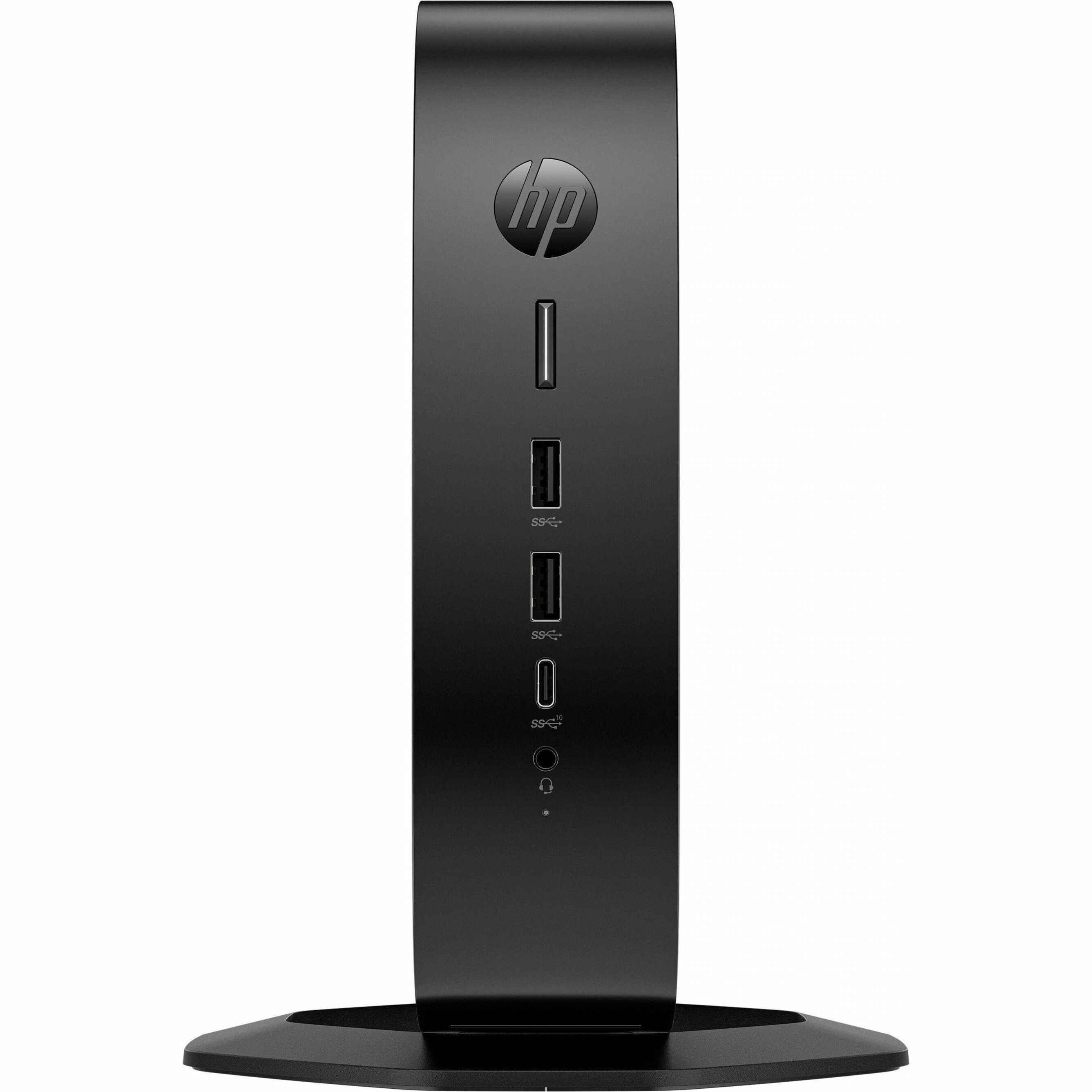 HP Elite t755 Thin Client Ryzen Embedded V2546 Hexa-core (6 Core) 3 GHz - TAA Compliant - AMD Chip - 16 GB RAM DDR4 SDRAM - 256 GB SSD - Gigabit Ethernet - Windows 11 IoT Enterprise LTSC 2024 - DisplayPort - Network (RJ-45) - 7 Total USB Port(s) - 2 USB 2.0 Port(s) - USB Type-C - 90 W — alternate image1