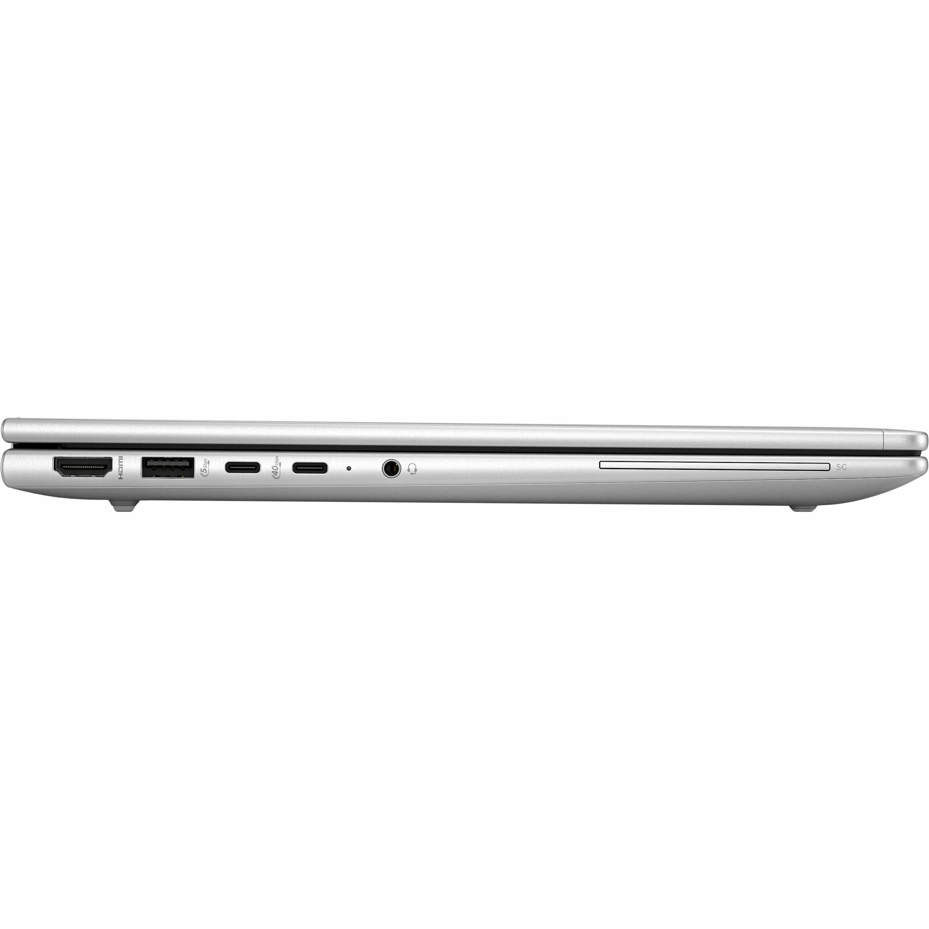 HP Elite mt645 G8 14" Thin Client Notebook - WUXGA - 60 Hz - AMD Ryzen 5 7535U - 8 GB - 256 GB SSD - Pike Silver - AMD Chip - 1920 x 1200 - Windows 11 IoT Enterprise LTSC 2024 - AMD Radeon 660M Graphics - In-plane Switching (IPS) Technology - Front Camera/Webcam - IEEE 802.11ax Wireless LAN Standard — right