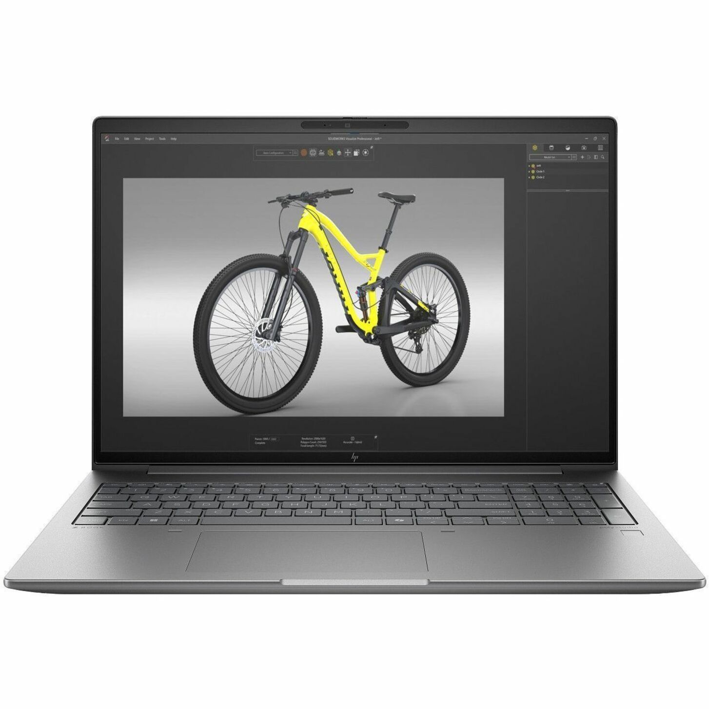 HP ZBook Power G11 A 16" Mobile Workstation - WQXGA - 120 Hz - AMD Ryzen 7 8845HS - 32 GB - 512 GB SSD - AMD Chip - 2560 x 1600 - Eyesafe, In-plane Switching (IPS) Technology - Front Camera/Webcam - IEEE 802.11ax Wireless LAN Standard - Wi-Fi 6E — alternate image4