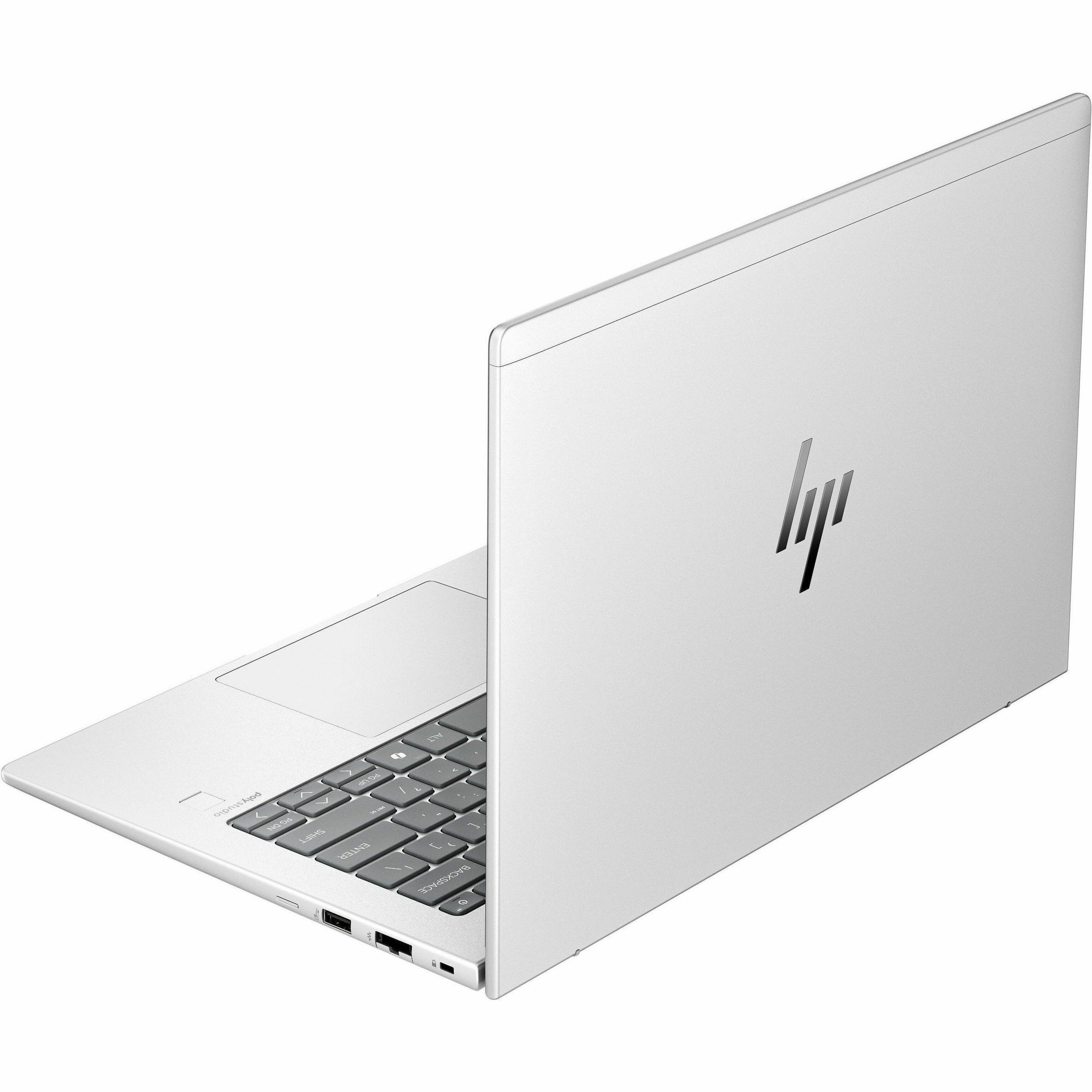 HP Elite mt645 G8 14" Thin Client Notebook - 4G - WUXGA - 60 Hz - AMD Ryzen 5 7535U - 16 GB - 256 GB SSD - Pike Silver - AMD Chip - LTE-Advanced Pro, HSPA+, DC-HSPA+, UMTS - 1920 x 1200 - Windows 11 IoT Enterprise LTSC 2024 - AMD Radeon 660M Graphics - In-plane Switching (IPS) Technology, Sure View - Front Camera/Webcam - IEEE 802.11ax Wireless LAN Standard — alternate image1