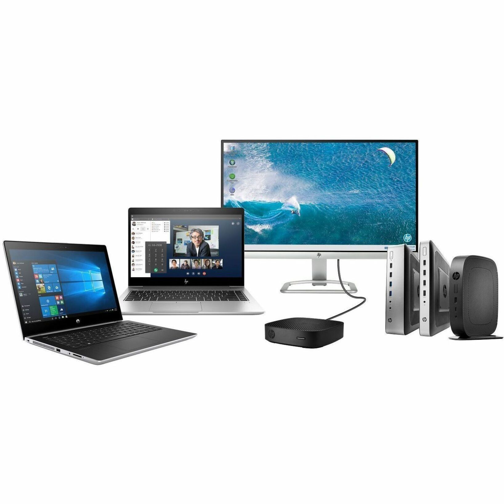 HP Elite mt645 G8 14" Thin Client Notebook - WUXGA - AMD Ryzen 5 7535U - 8 GB - 256 GB SSD - Pike Silver - AMD Chip - 1920 x 1200 - Windows 11 IoT Enterprise LTSC 2024 - AMD Radeon 660M Graphics - In-plane Switching (IPS) Technology - Front Camera/Webcam - IEEE 802.11ax Wireless LAN Standard - Wi-Fi 6E — alternate image3
