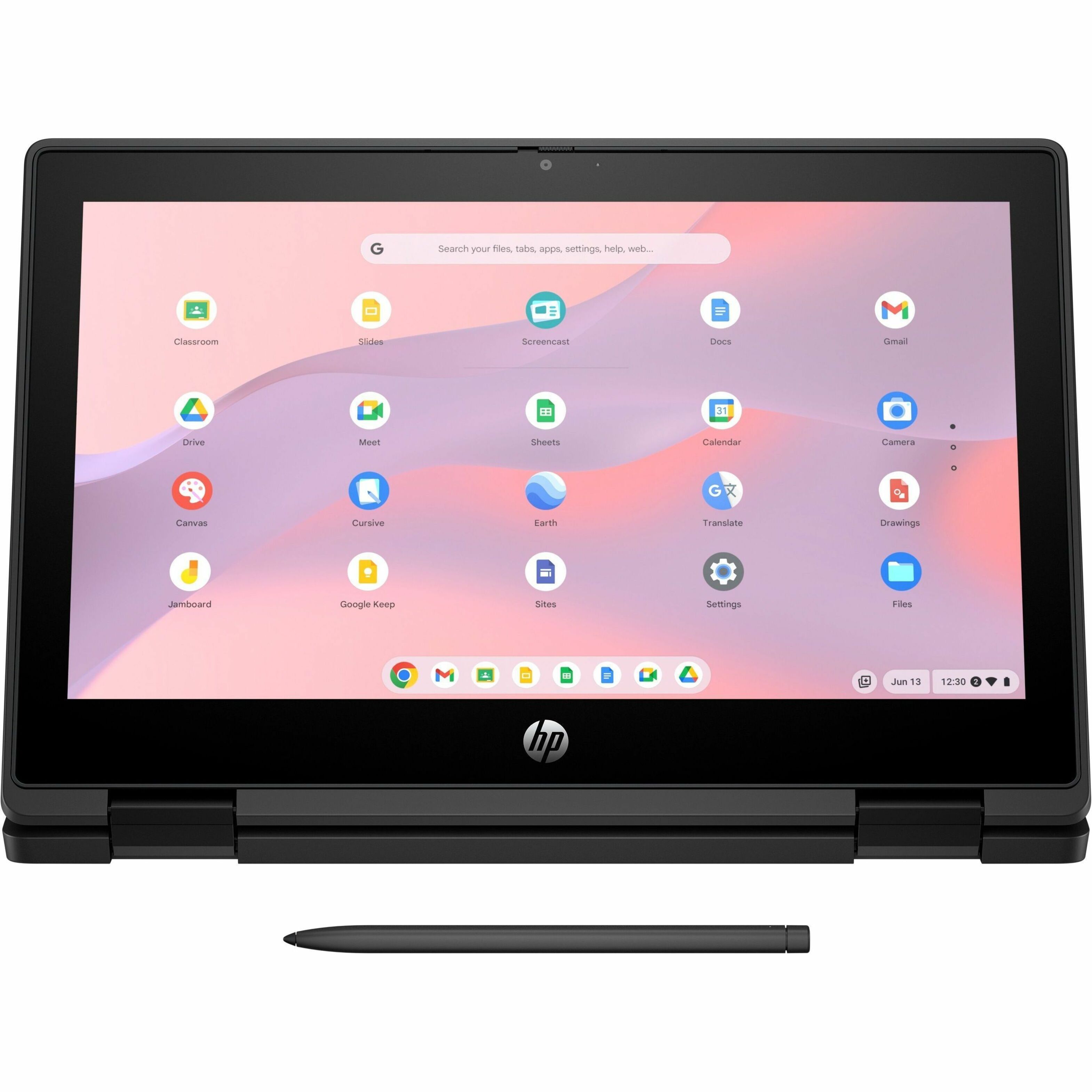 HP Fortis Flip G1m 11.6" Touchscreen Convertible 2 in 1 Chromebook - HD - Octa-core (ARM Cortex A76 + Cortex A55) - 32 GB Flash Memory - English Keyboard - Jet Black - Smart Buy - MediaTek Kompanio 520 Chip - 1366 x 768 - ChromeOS - ARM Mali G52 MC2 2EE - BrightView - IEEE 802.11ax Wireless LAN Standard — alternate image5