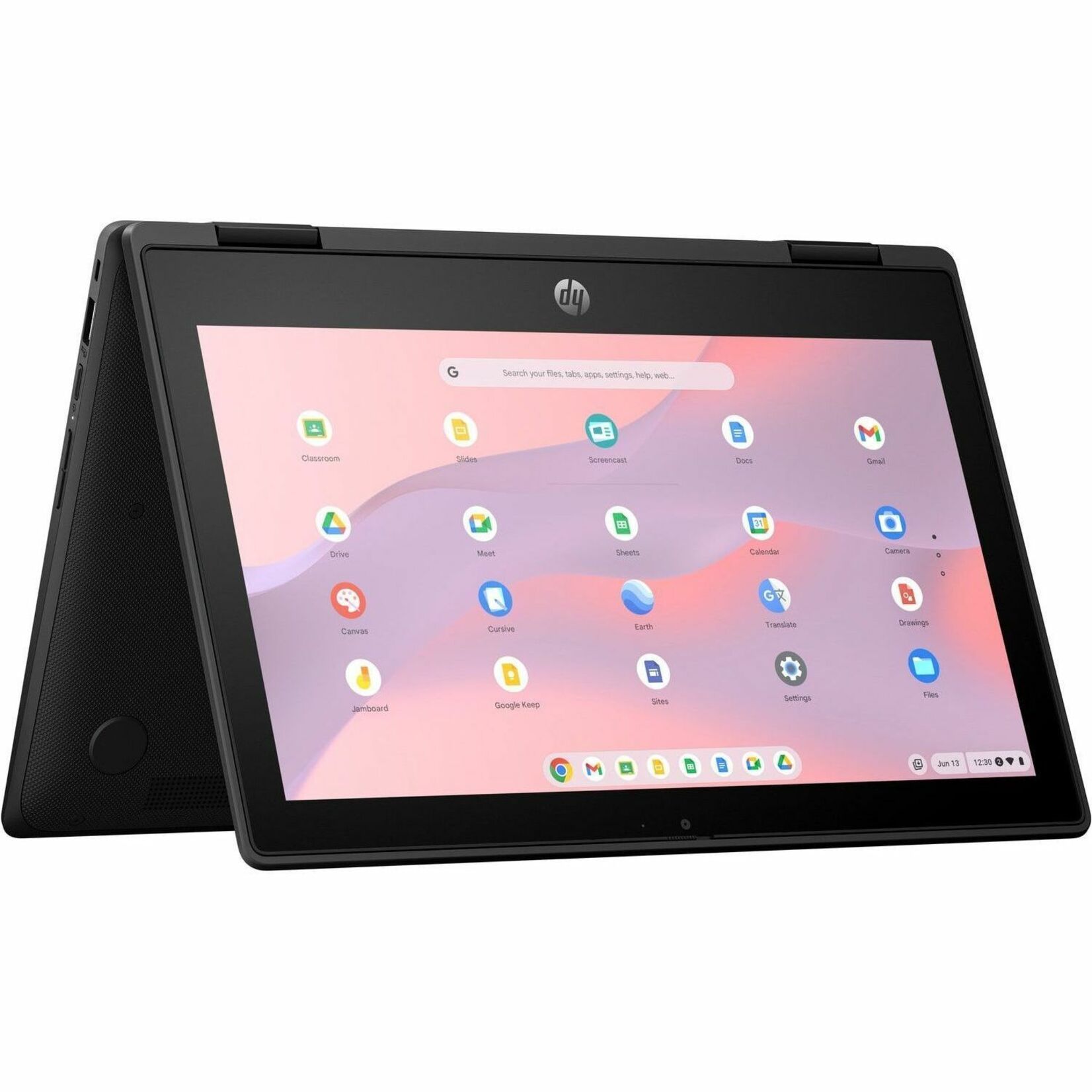 HP Fortis Flip G1m 11.6" Touchscreen Convertible 2 in 1 Chromebook - HD - Octa-core (ARM Cortex A76 + Cortex A55) - 32 GB Flash Memory - English Keyboard - Jet Black - Smart Buy - MediaTek Kompanio 520 Chip - 1366 x 768 - ChromeOS - ARM Mali G52 MC2 2EE - BrightView - Front Camera/Webcam - IEEE 802.11ax Wireless LAN Standard — alternate image5