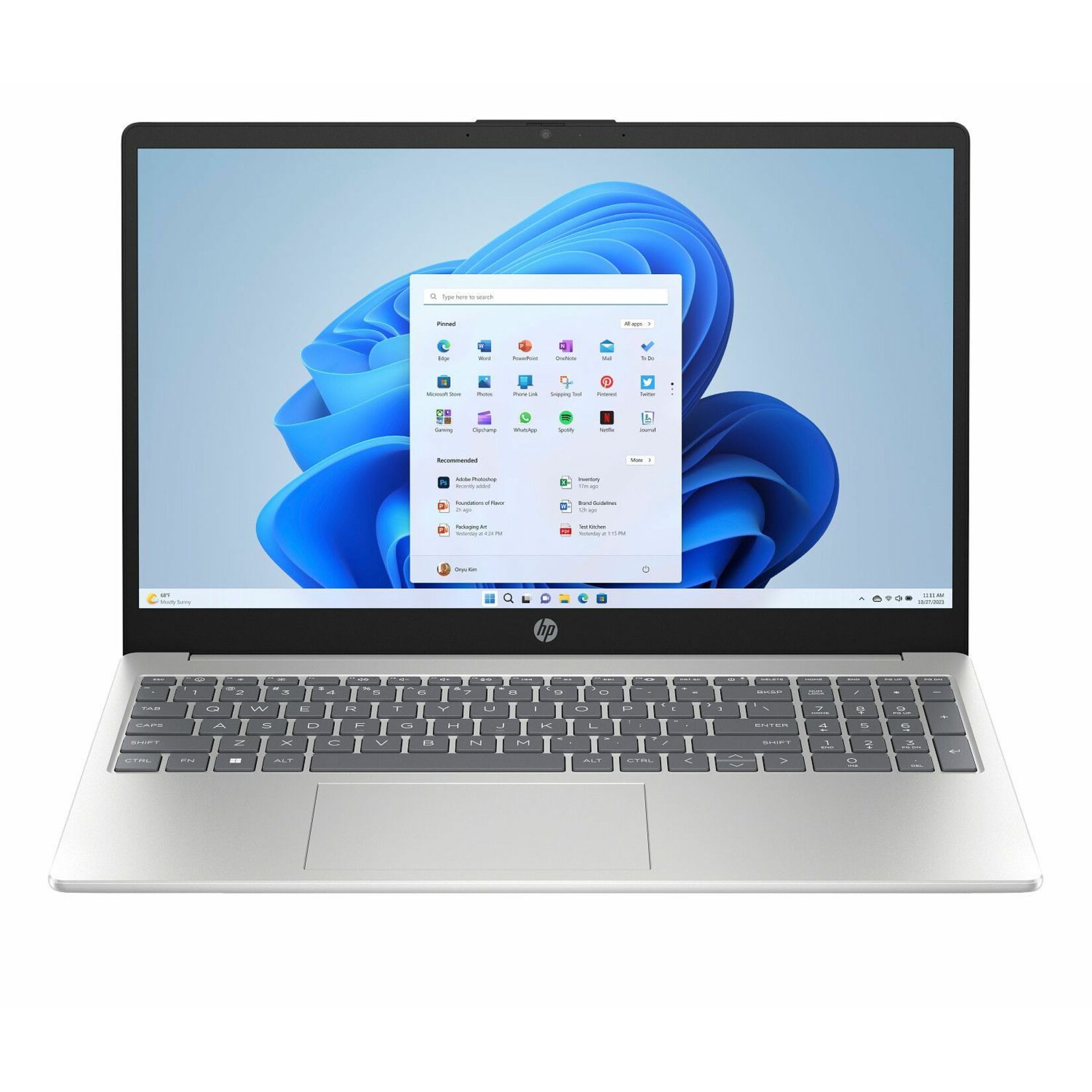 HP 15-fc0000 15-fc0064ca 15.6" Notebook - Full HD - AMD Ryzen 5 7520U - 16 GB - 512 GB SSD - Natural Silver - AMD Chip - 1920 x 1080 - Windows 11 Home - AMD Radeon Graphics - In-plane Switching (IPS) Technology - Front Camera/Webcam - 11.50 Hours Battery Run Time - IEEE 802.11ax Wireless LAN Standard