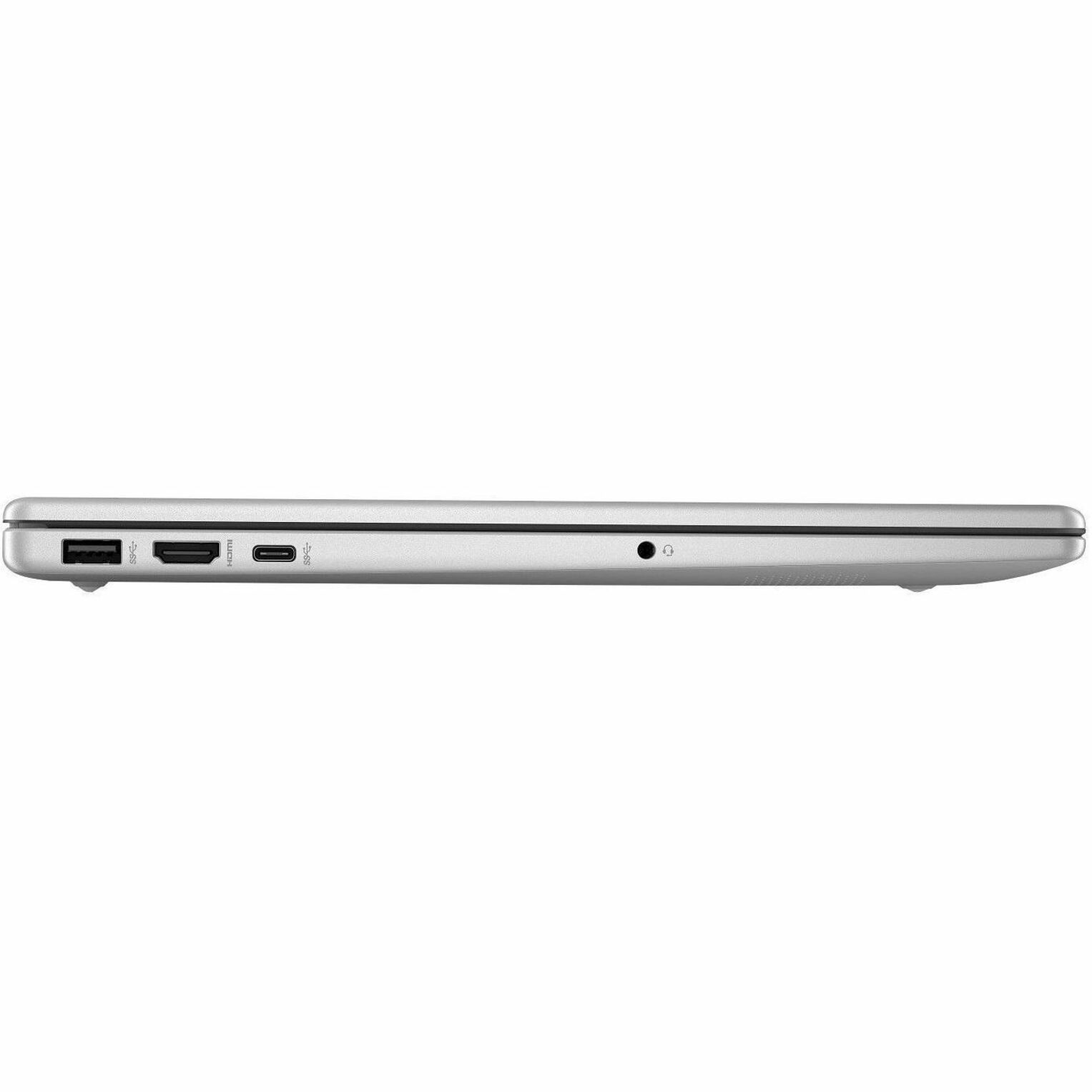 HP 15-fc0000 15-fc0064ca 15.6" Notebook - Full HD - AMD Ryzen 5 7520U - 16 GB - 512 GB SSD - Natural Silver - AMD Chip - 1920 x 1080 - Windows 11 Home - AMD Radeon Graphics - In-plane Switching (IPS) Technology - Front Camera/Webcam - 11.50 Hours Battery Run Time - IEEE 802.11ax Wireless LAN Standard — right