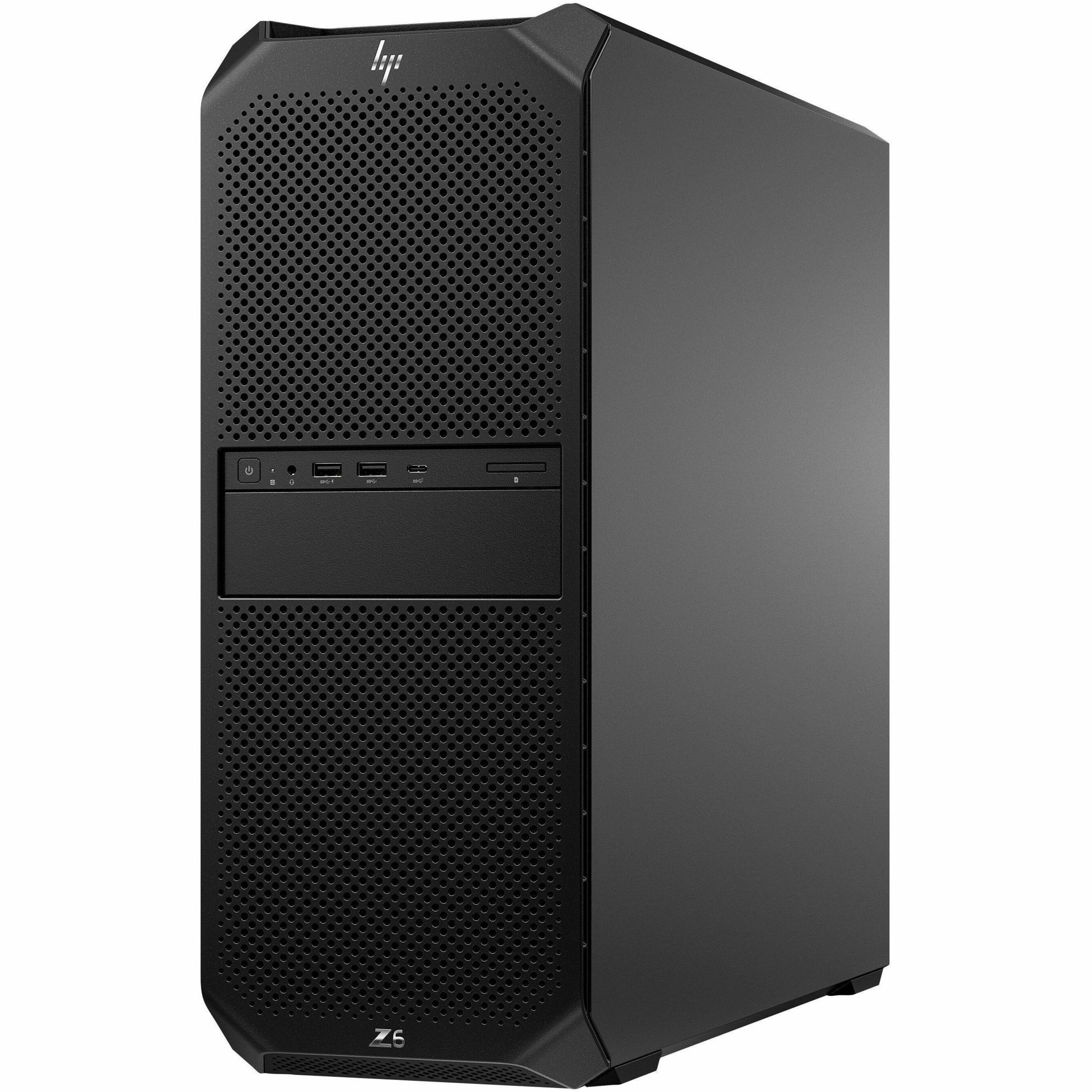 HP Z6 G5 A Workstation - AMD Ryzen Threadripper PRO 7985WX - 256 GB - 2 TB SSD - Tower - Black - Windows 11 Pro - NVIDIA 16 GB Graphics - Serial ATA/600 Controller - 0, 1 RAID Levels - Gigabit Ethernet — leftmaximum