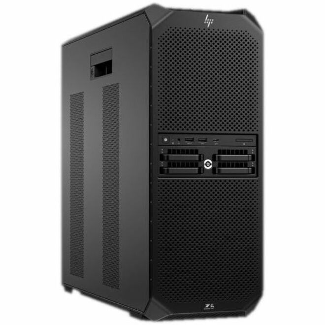 HP Z6 G5 A Workstation - 1 Ryzen Threadripper PRO 7965WX - 64 GB - Tower - Black - AMD PRO 695 Chip - Serial ATA/600, NVMe Controller - 0, 1, 5, 10 RAID Levels - Gigabit Ethernet — right