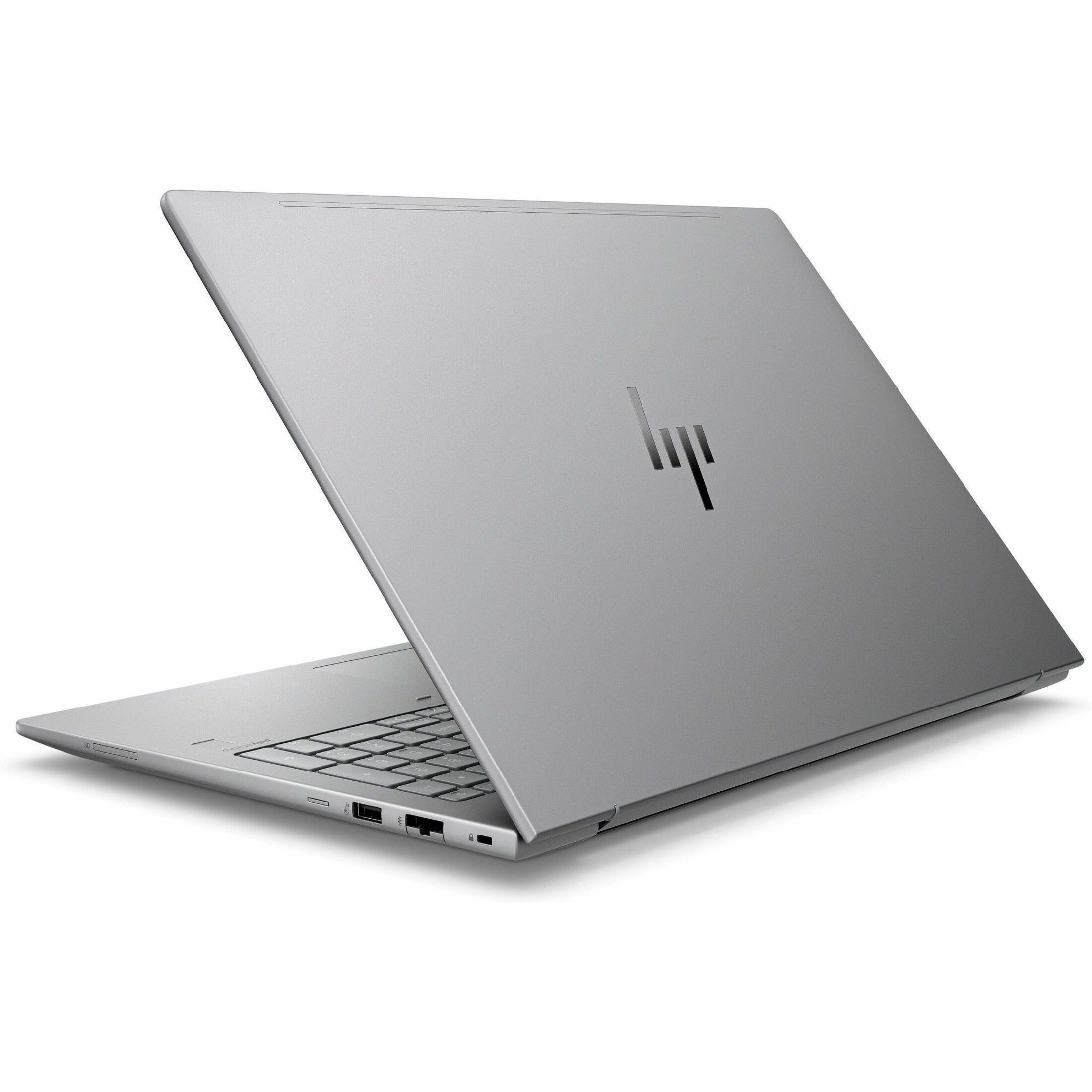 HP ZBook Power G11 A 16" Mobile Workstation - WUXGA - 60 Hz - AMD Ryzen 9 8945HS - 64 GB - 1 TB SSD - AMD Chip - 1920 x 1200 - Windows 11 Pro - NVIDIA RTX 2000 Ada Generation with 8 GB, AMD Radeon 780M Graphics - In-plane Switching (IPS) Technology, Eyesafe - Front Camera/Webcam - IEEE 802.11ax Wireless LAN Standard — rearmaximum