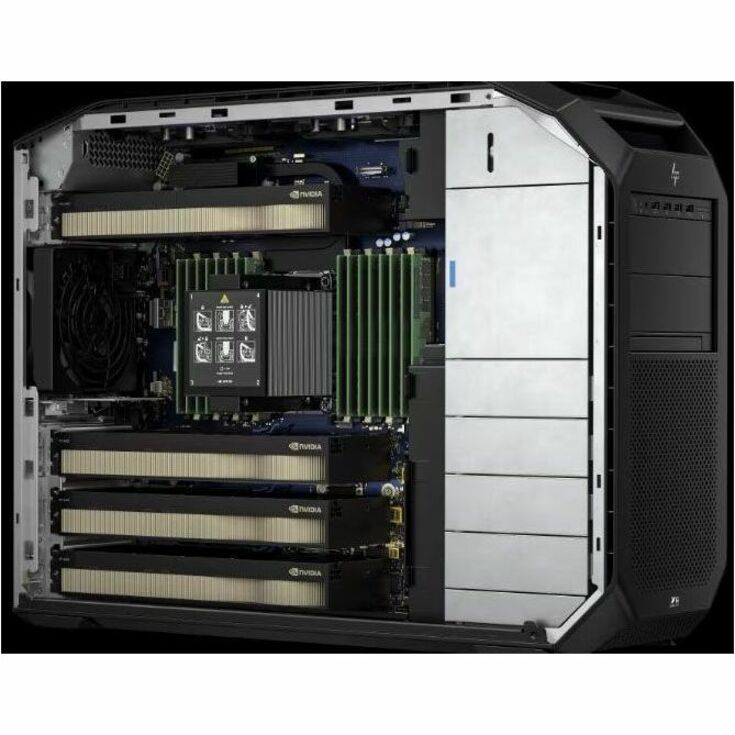 HP Z8 Fury G5 Workstation - 1 Xeon w5-3535X - 64 GB - 2 TB SSD - Tower - Black - Intel W790 Chip - Windows 11 Pro - 20 GB Graphics - Serial ATA/600, NVMe Controller - 0, 1, 5, 10 RAID Levels - Gigabit Ethernet — alternate image3