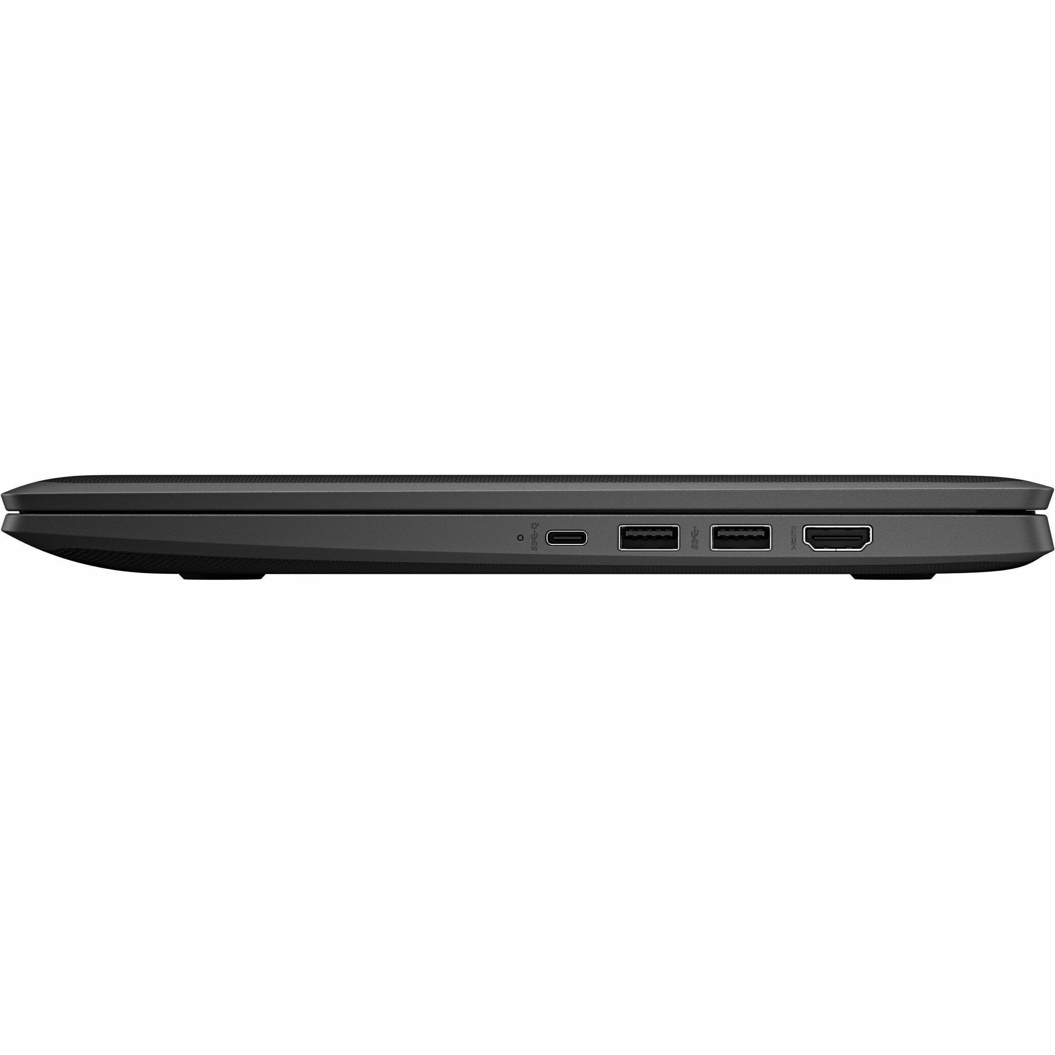 HP Fortis G1i 14" Touchscreen Chromebook - HD - Intel N-Series N150 - 4 GB - 64 GB Flash Memory - English Keyboard - Jet Black - Smart Buy - Intel Chip - LTE Advanced, UMTS, DC-HSPA+, HSPA+ - 1366 x 768 - ChromeOS - Intel UHD Graphics - Front Camera/Webcam - 10.06 Hours Battery Run Time - IEEE 802.11ax Wireless LAN Standard — leftmaximum