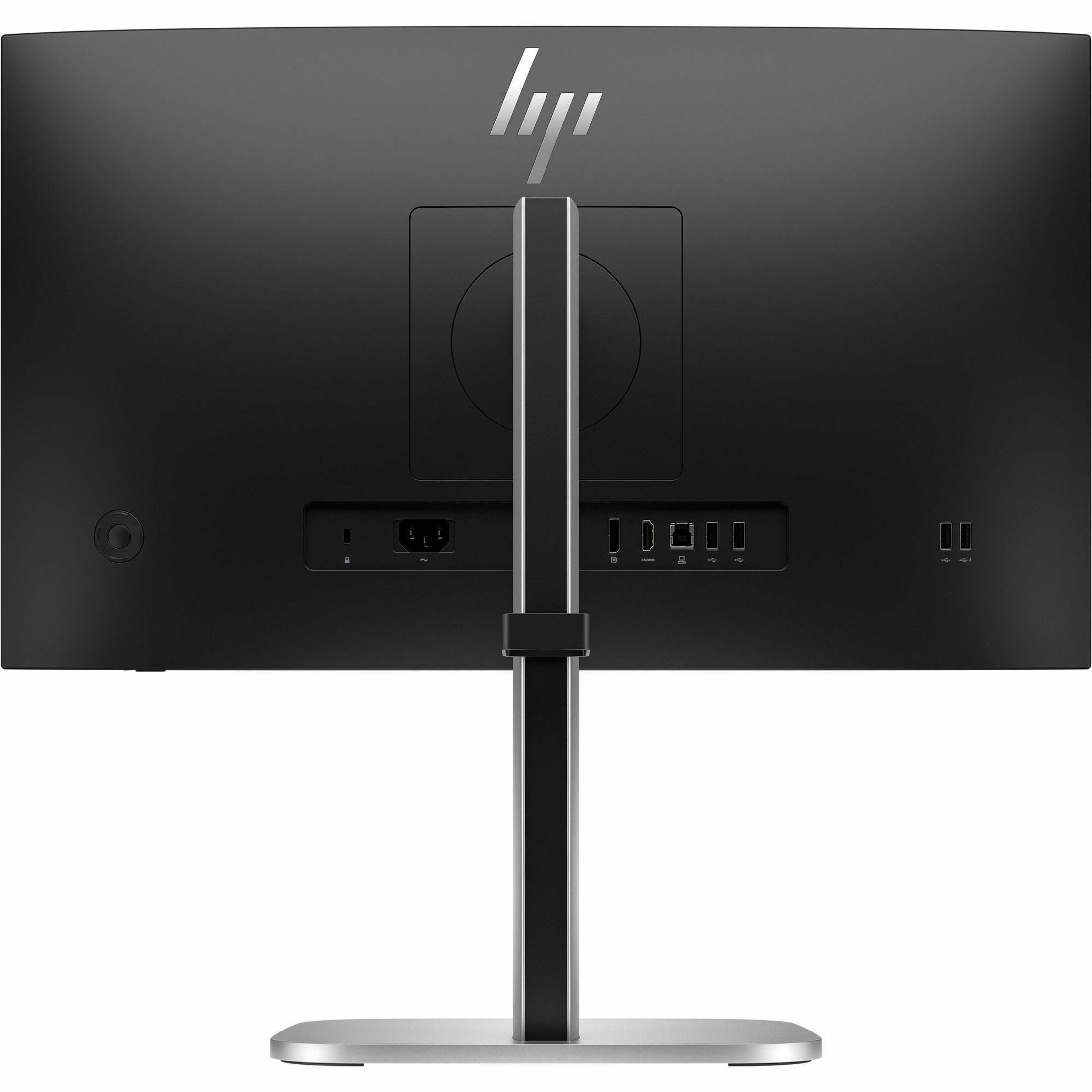 HP 524pf 24" Class Full HD LCD Monitor - 23.8" Viewable - In-plane Switching (IPS) Technology - 1920 x 1080 - 350 Nit - 100 Hz Refresh Rate - HDMI - DisplayPort - USB Hub — rear