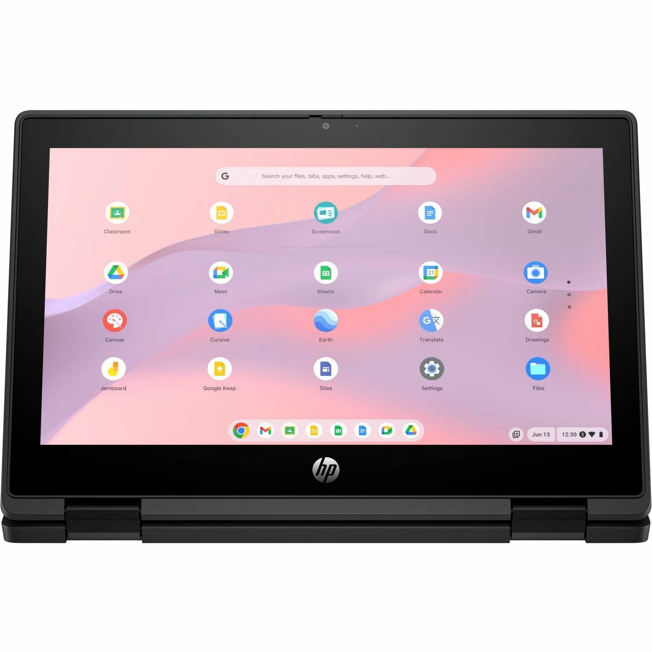 HP Fortis Flip G1m 11.6" Touchscreen Convertible 2 in 1 Chromebook - HD - 60 Hz - Octa-core (ARM Cortex A76 + Cortex A55) - 4 GB - 32 GB Flash Memory - English, French Keyboard - Jet Black - MediaTek Kompanio 520 Chip - 1366 x 768 - ChromeOS - ARM Mali G52 MC2 2EE - BrightView - Front Camera/Webcam - 16 Hours Battery Run Time - IEEE 802.11ax Wireless LAN Standard — alternate image4
