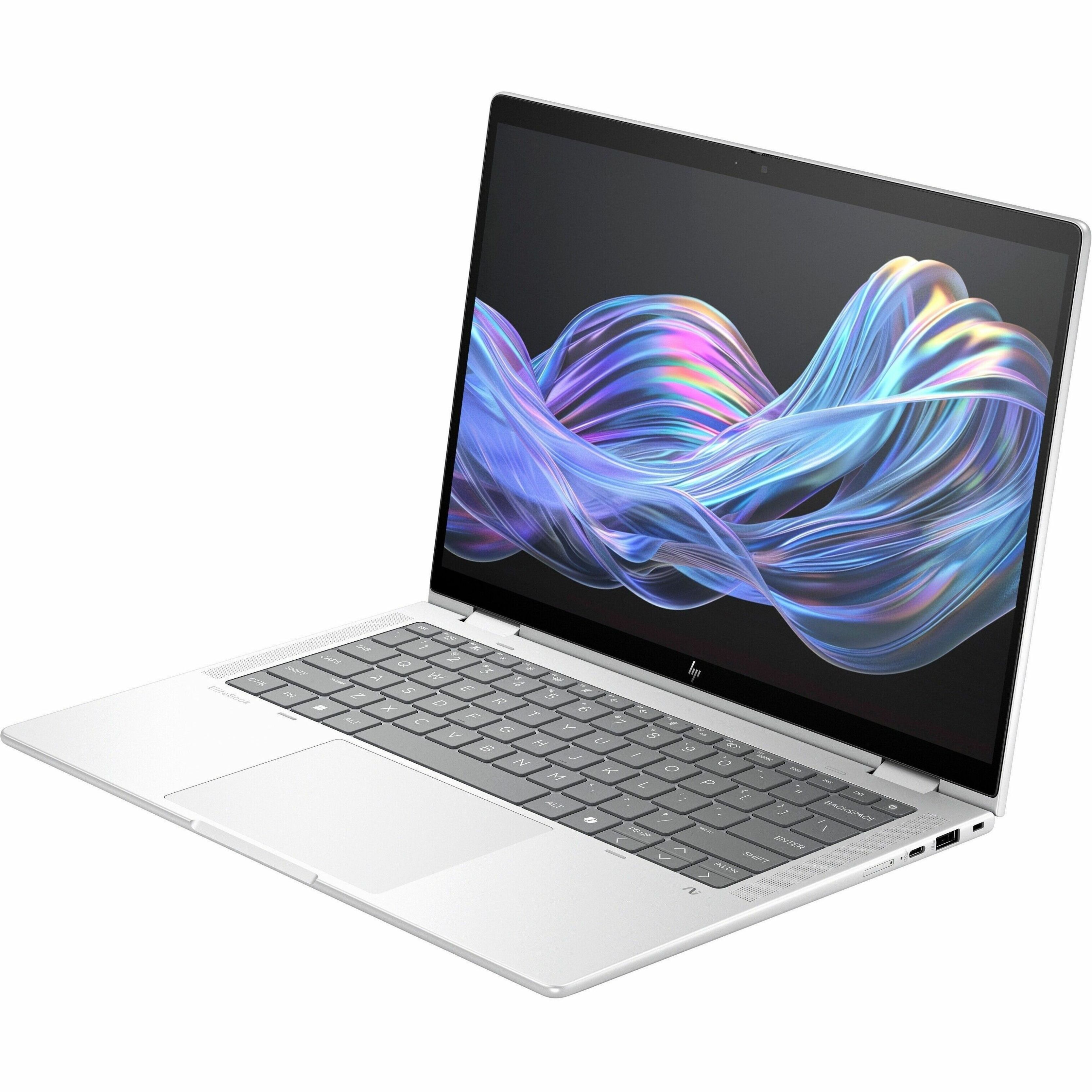 HP EliteBook X Flip G1i 14" Touchscreen Convertible 2 in 1 Notebook - WUXGA - 60 Hz - Intel Core Ultra 5 236V - 16 GB - 512 GB SSD - English, French Keyboard - Glacier Silver - Intel Chip - 1920 x 1200 - Windows 11 Pro - Intel Arc Graphics - In-plane Switching (IPS) Technology - Front Camera/Webcam - 24.50 Hours Battery Run Time - IEEE 802.11be Wireless LAN Standard - Wi-Fi 7 — alternate image2
