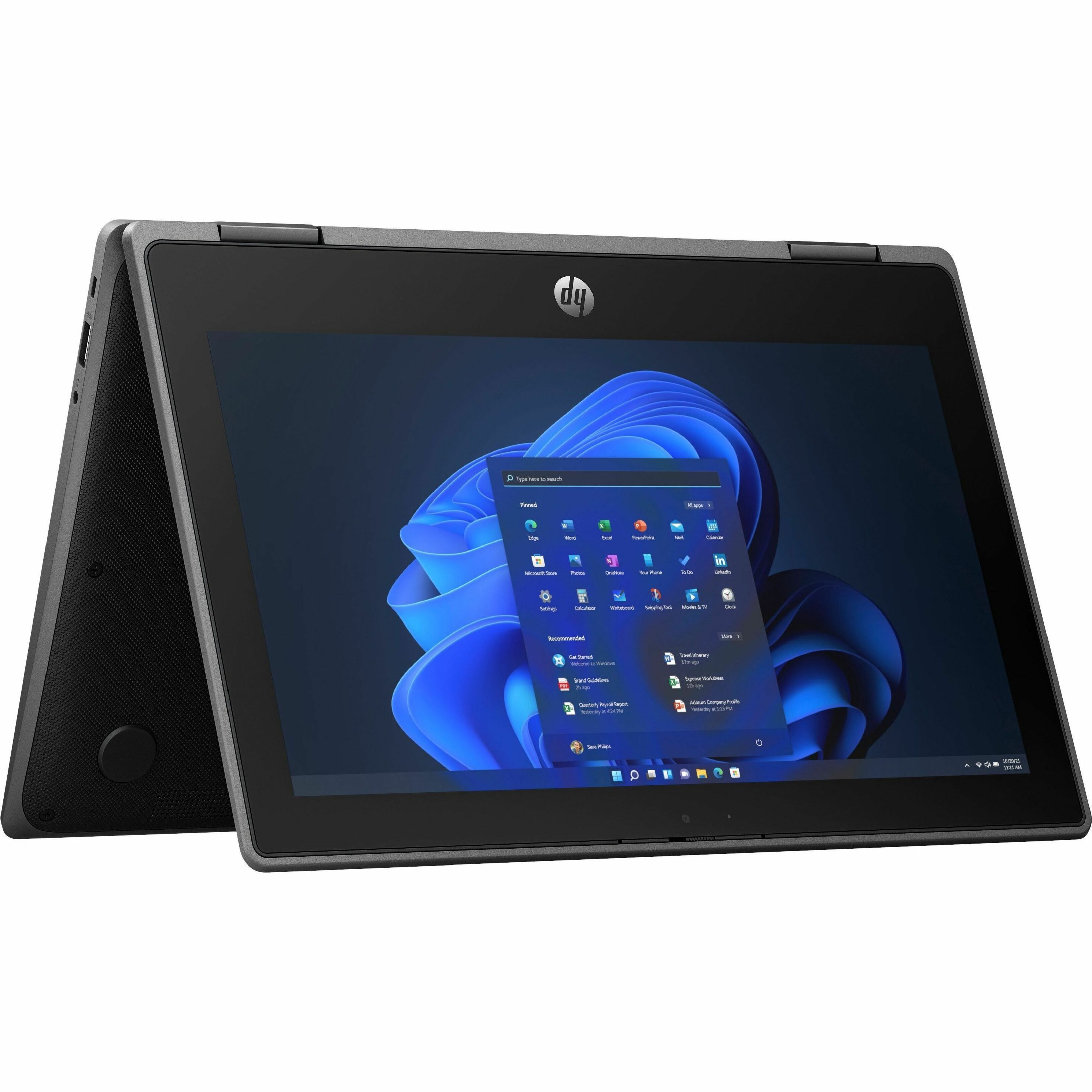 HP Pro x360 11 G11 11.6" Touchscreen Convertible 2 in 1 Notebook - HD - 60 Hz - Intel N-Series N200 - 8 GB - 256 GB SSD - Intel Chip - 1366 x 768 - Intel - In-plane Switching (IPS) Technology, BrightView - IEEE 802.11ax Wireless LAN Standard — alternate image1