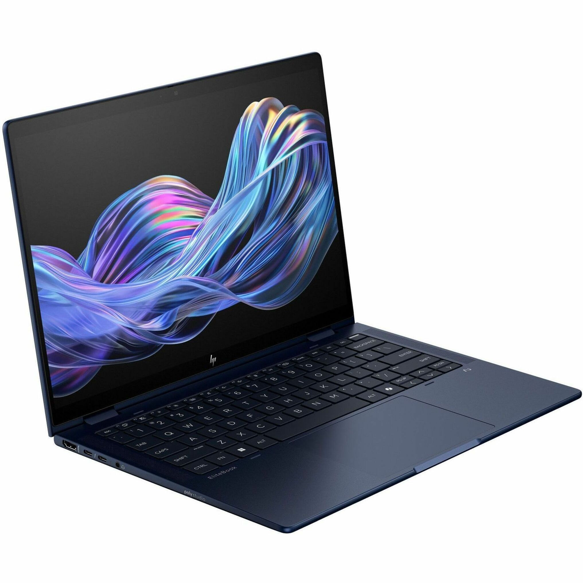 HP EliteBook X Flip G1i 14" Touchscreen Convertible 2 in 1 Notebook - 5G - WUXGA - 60 Hz - Intel Core Ultra 7 268V - 32 GB - 512 GB SSD - English, French Keyboard - Atmospheric Blue - Intel Chip - LTE, HSPA+, DC-HSPA+, UMTS - 1920 x 1200 - Windows 11 Pro - Intel Arc Graphics - In-plane Switching (IPS) Technology, Sure View - 24.50 Hours Battery Run Time - IEEE 802.11be Wireless LAN Standard — alternate image2