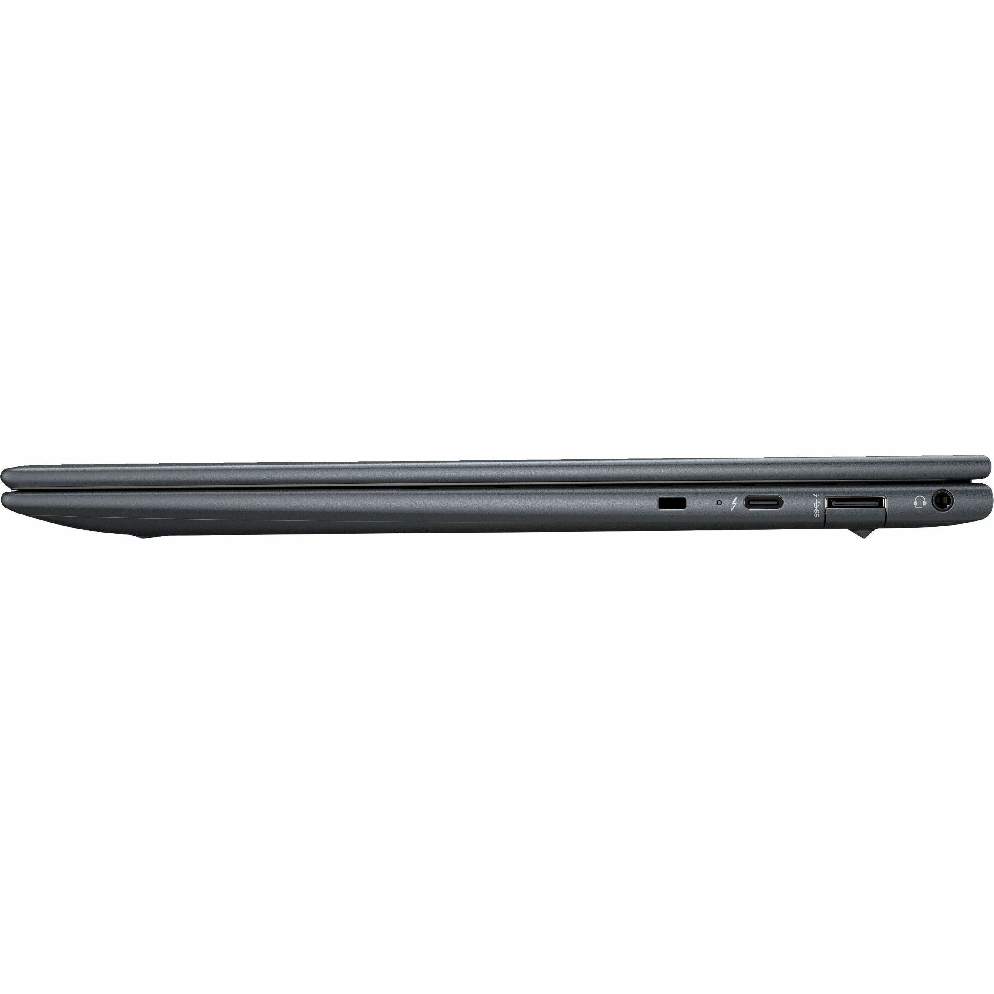HP Dragonfly G4 13.5" Touchscreen Notebook - WUXGA+ - Intel Core i5 13th Gen i5-1345U - 16 GB - 256 GB SSD - Slate Blue - Intel Chip - 1920 x 1280 - Windows 11 Pro - Intel Iris Xe Graphics - In-plane Switching (IPS) Technology - Front Camera/Webcam - IEEE 802.11ax Wireless LAN Standard — left
