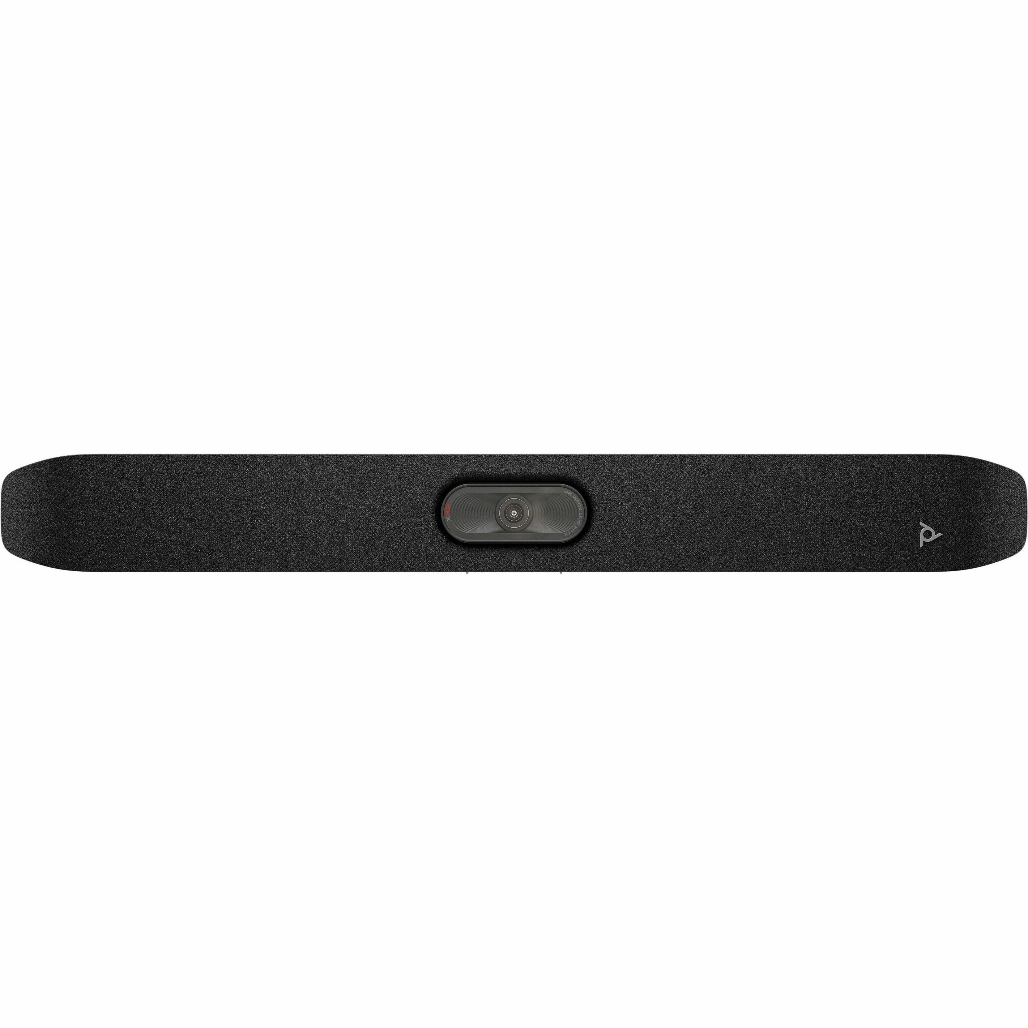 Poly Studio X32 Video Conferencing Camera - 20 Megapixel - USB Type A/USB Type C - TAA Compliant - 4K - 3840 x 2160 Video - 120° Angle - Clamp - Network (RJ-45) - AI-powered - Built-in Speaker — frontmaximum