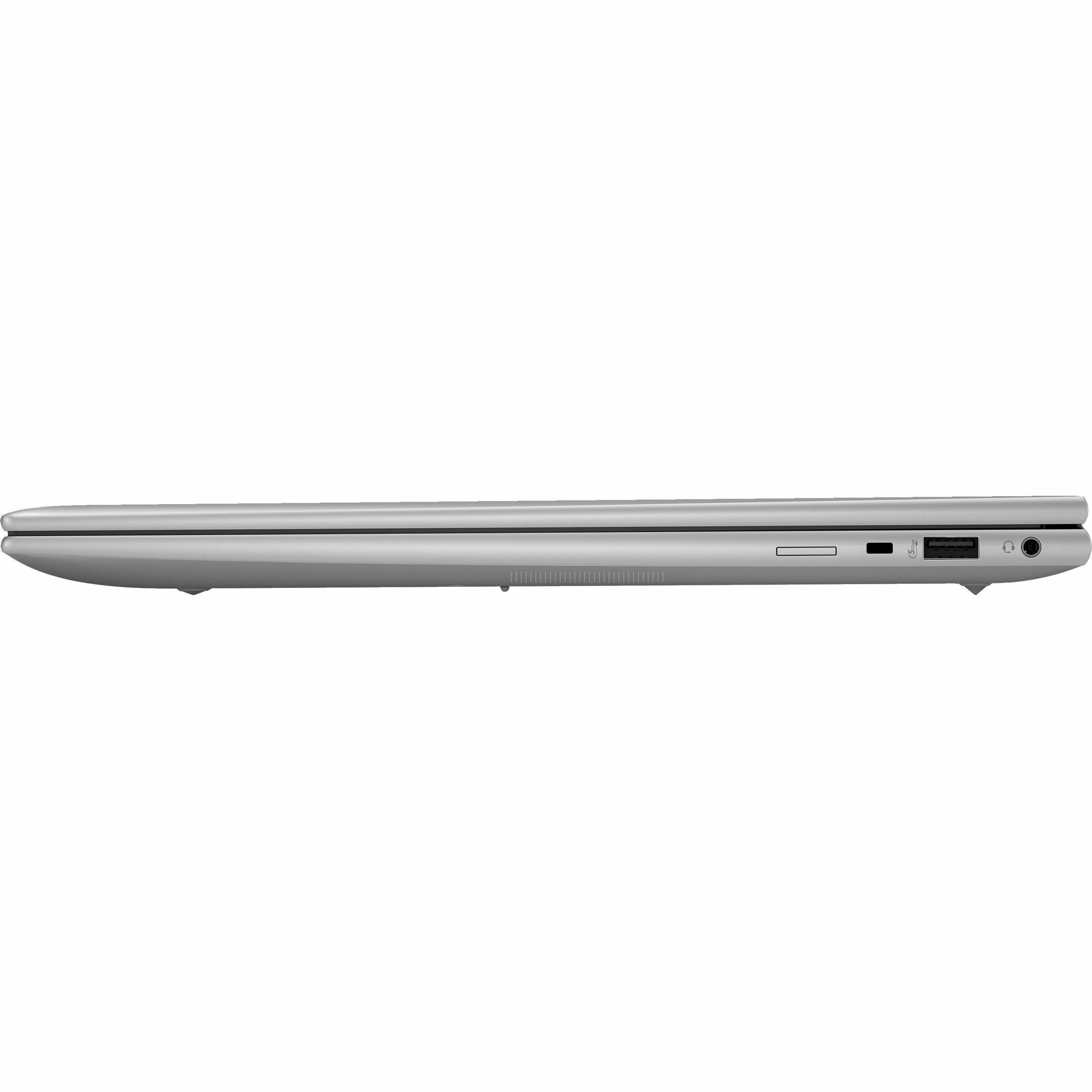 HP ZBook Firefly G11 16" Touchscreen Mobile Workstation - WUXGA - Intel Core Ultra 7 165H - vPro Technology - 32 GB - 512 GB SSD - Intel Chip - 1920 x 1200 - Windows 11 Pro - Intel Arc Graphics with 4 GB, NVIDIA GeForce RTX A500 - In-plane Switching (IPS) Technology - Front Camera/Webcam - IEEE 802.11ax Wireless LAN Standard — left
