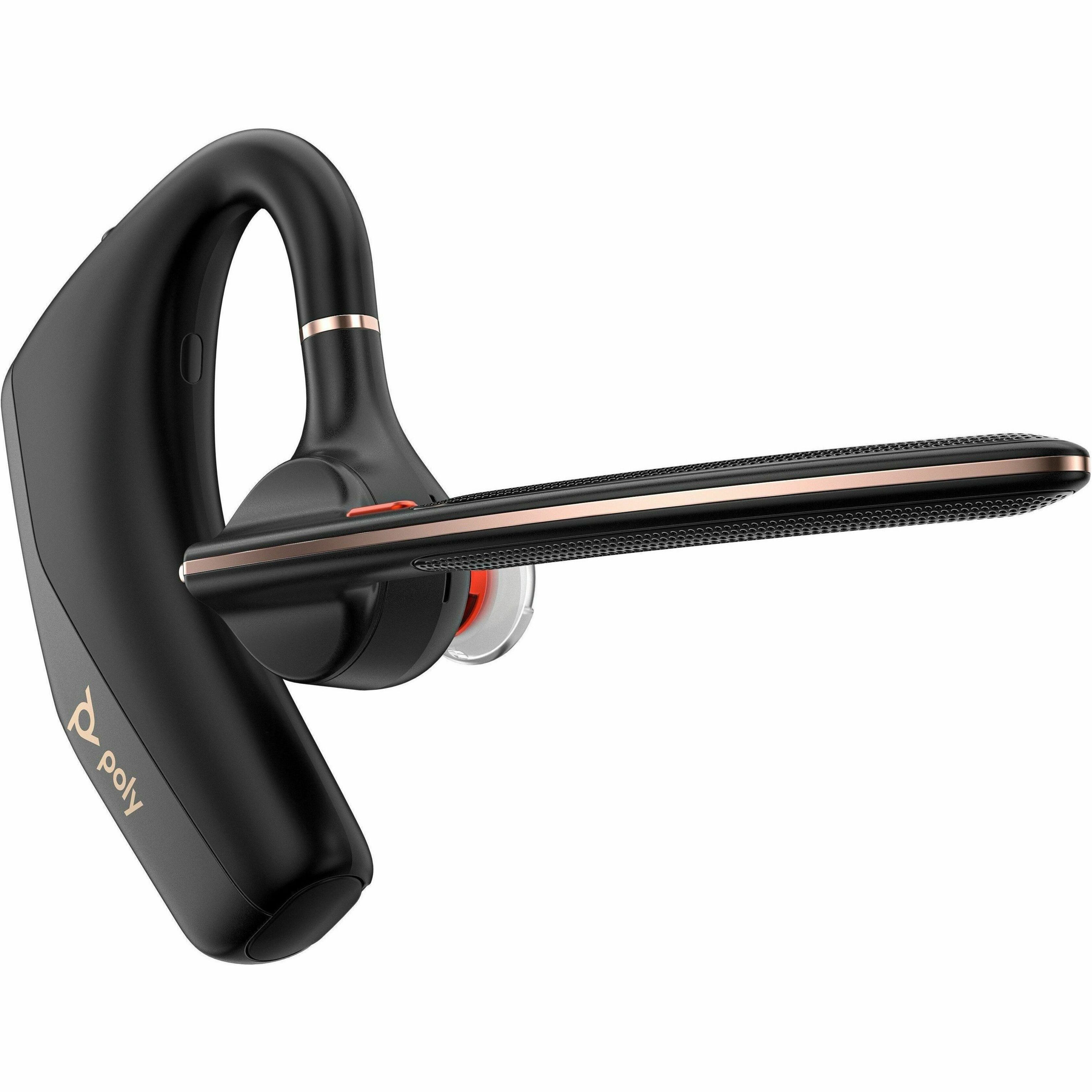 Poly Voyager Legend 50-M Headset UC - Mono - True Wireless - Bluetooth - 98.4 ft - 16 Ohm - 100 Hz to 20 kHz - Earbud, Behind-the-ear, Over-the-ear - Monaural - In-ear - Noise Cancelling Microphone - Noise Canceling - Black — rear