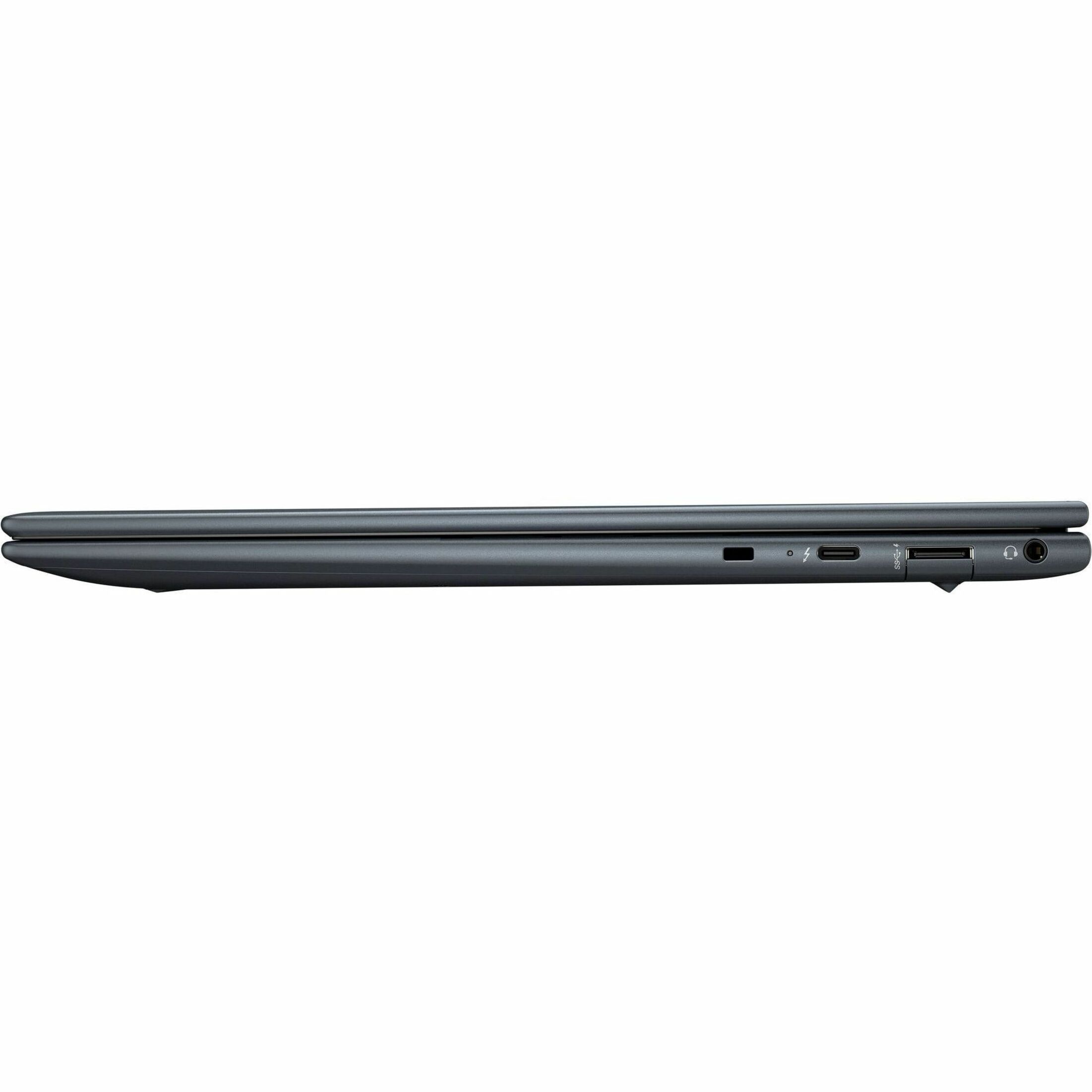 HP Dragonfly G4 13.5" Notebook - WUXGA+ - 32 GB - 1 TB SSD - Slate Blue - 1920 x 1280 - Windows 11 Pro - In-plane Switching (IPS) Technology, Sure View - Front Camera/Webcam - IEEE 802.11ax Wireless LAN Standard — left