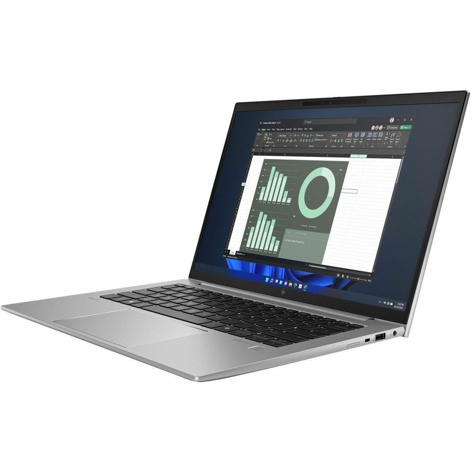 HP ZBook Firefly G11 A 14" Mobile Workstation - WUXGA - 60 Hz - AMD Ryzen 7 8840HS - 32 GB - 512 GB SSD - AMD Chip - 1920 x 1200 - In-plane Switching (IPS) Technology - Front Camera/Webcam - IEEE 802.11ax Wireless LAN Standard — alternate image2