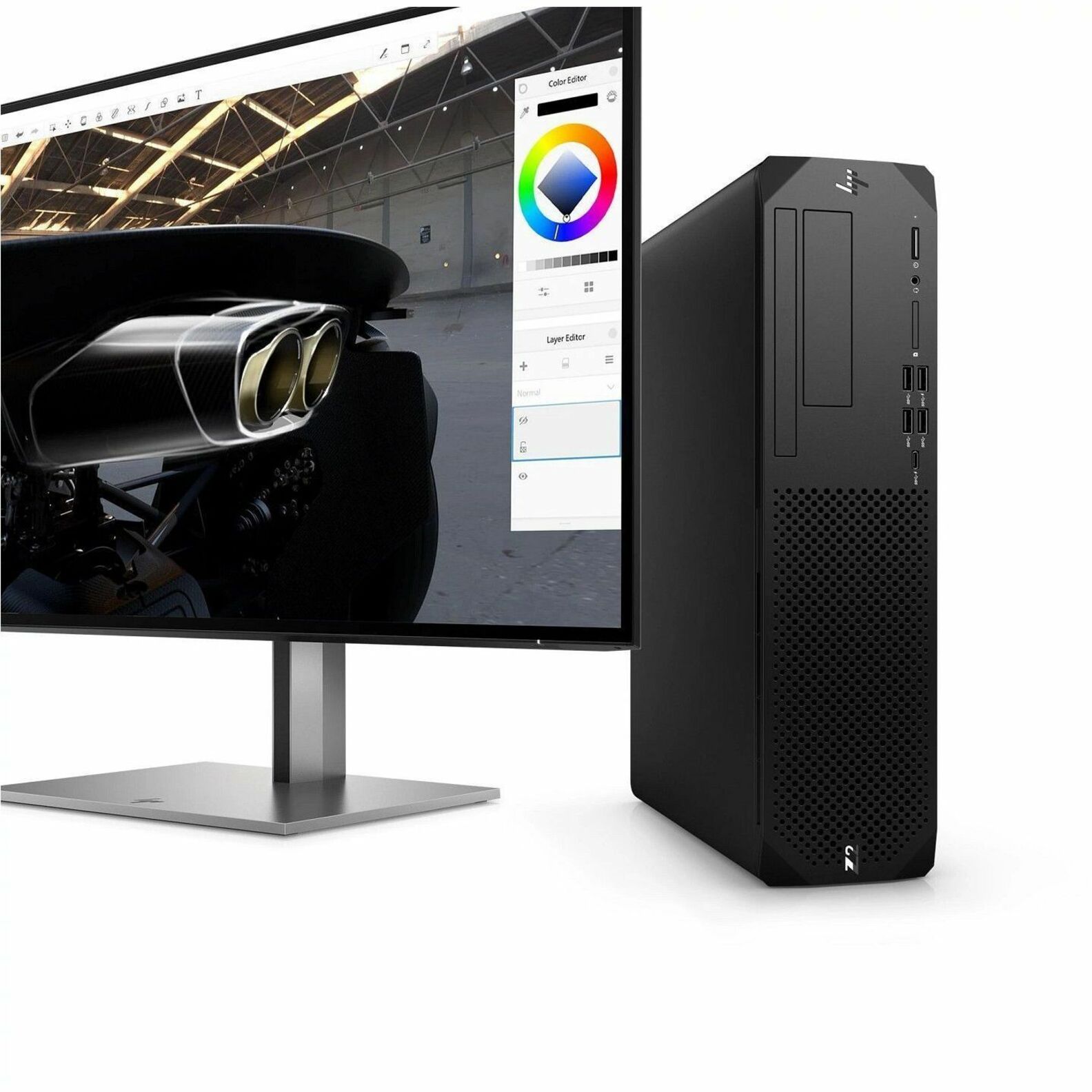 HP Z2 G9 Workstation - 1 x Intel Core i7 14th Gen i7-14700 - 32 GB - Small Form Factor - Black - Intel W680 Chip - Serial ATA/600, NVMe Controller - 0, 1 RAID Levels - Gigabit Ethernet — alternate image2