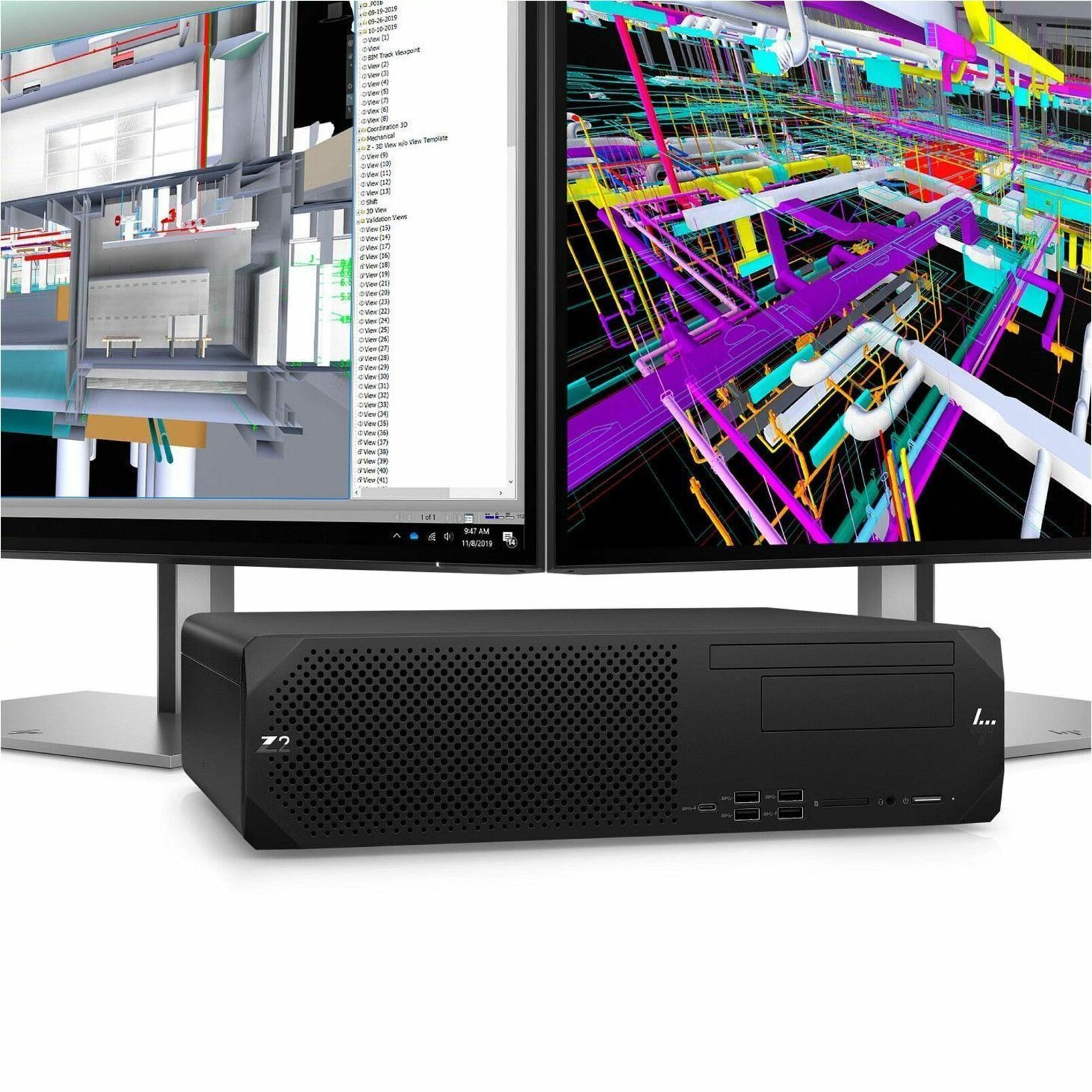 HP Z2 G9 Workstation - 1 x Intel Core i7 14th Gen i7-14700 - 32 GB - Small Form Factor - Black - Intel W680 Chip - Serial ATA/600, NVMe Controller - 0, 1 RAID Levels - Gigabit Ethernet — alternate image4